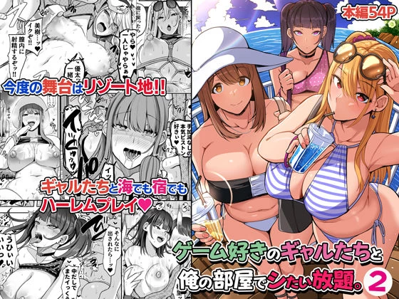 d_318484 | ゲーム好きのギャルたちと俺の部屋でシたい放題2【Umour】
