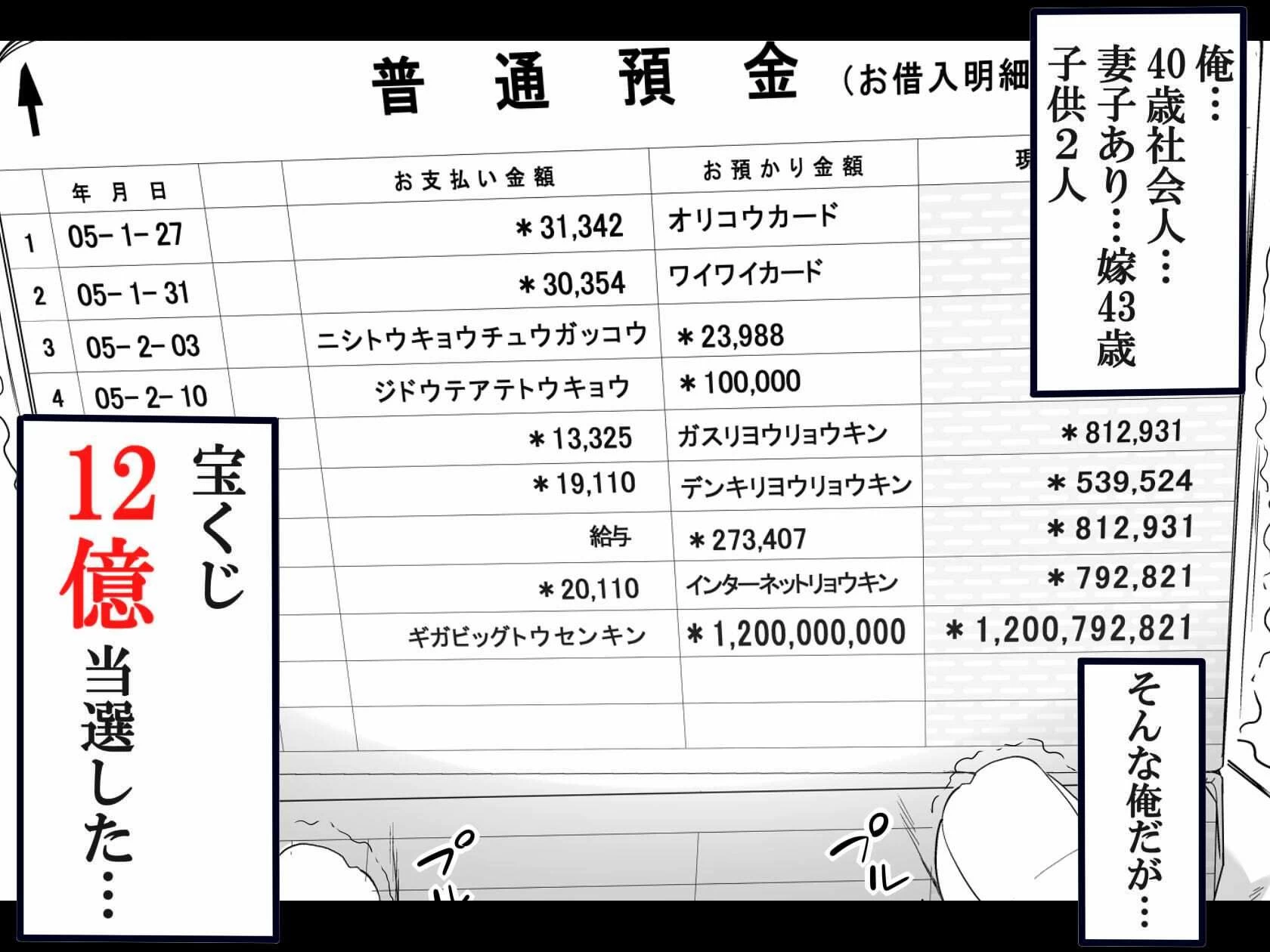 d_309450 | 宝くじ12億当選！〜エロに全投資して、ハーレム御殿建設！！【なのかH】 - サンプル画像1