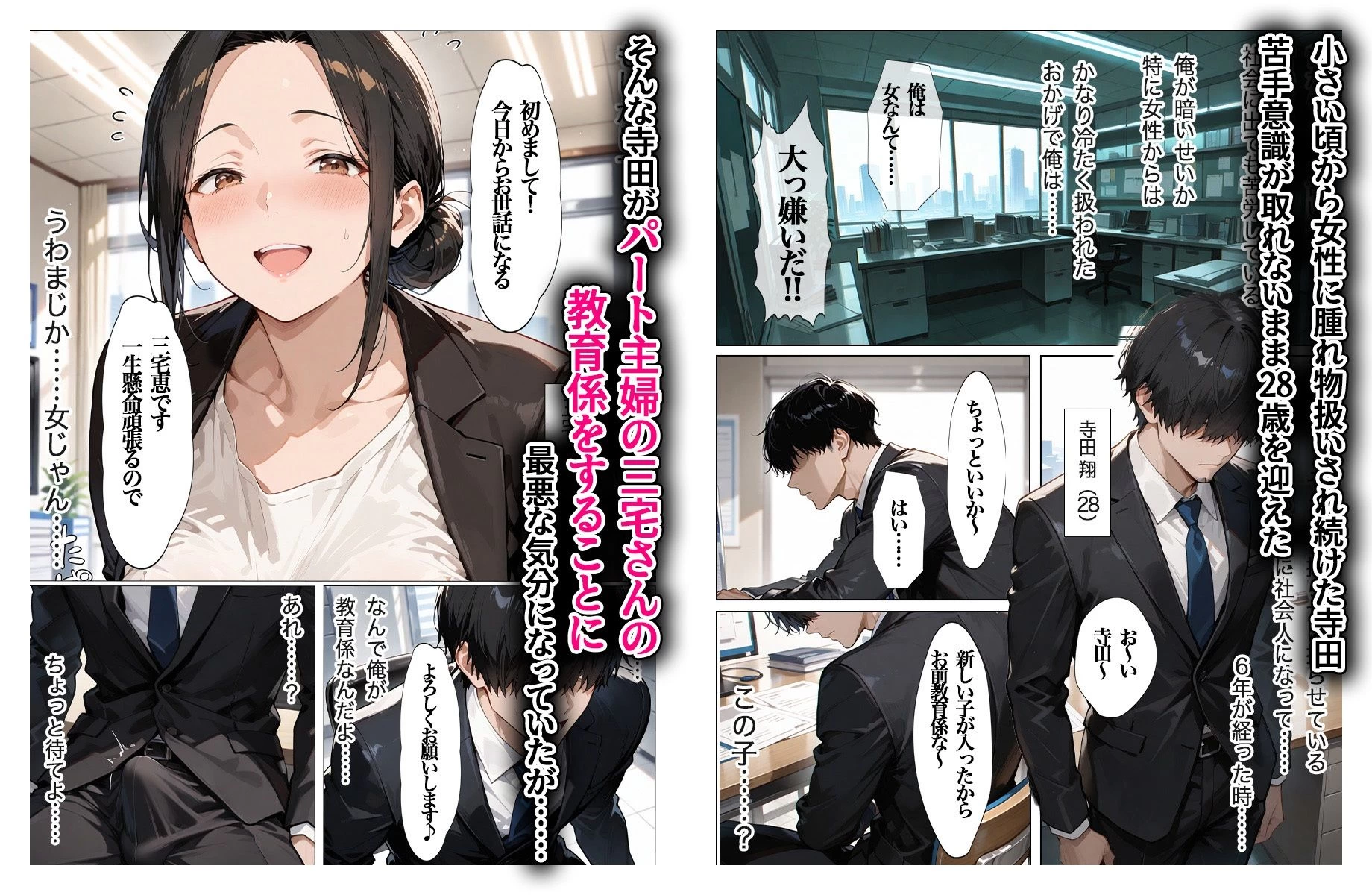 d_601886 | むちむちパート主婦の主婦の教育係になりました 女嫌いの俺がむちむちパート主婦の教育係になった結果人妻と知りながら恋をしてしまい、家に連れ込んで【すぷらっしゅまうんてん】 - サンプル画像1