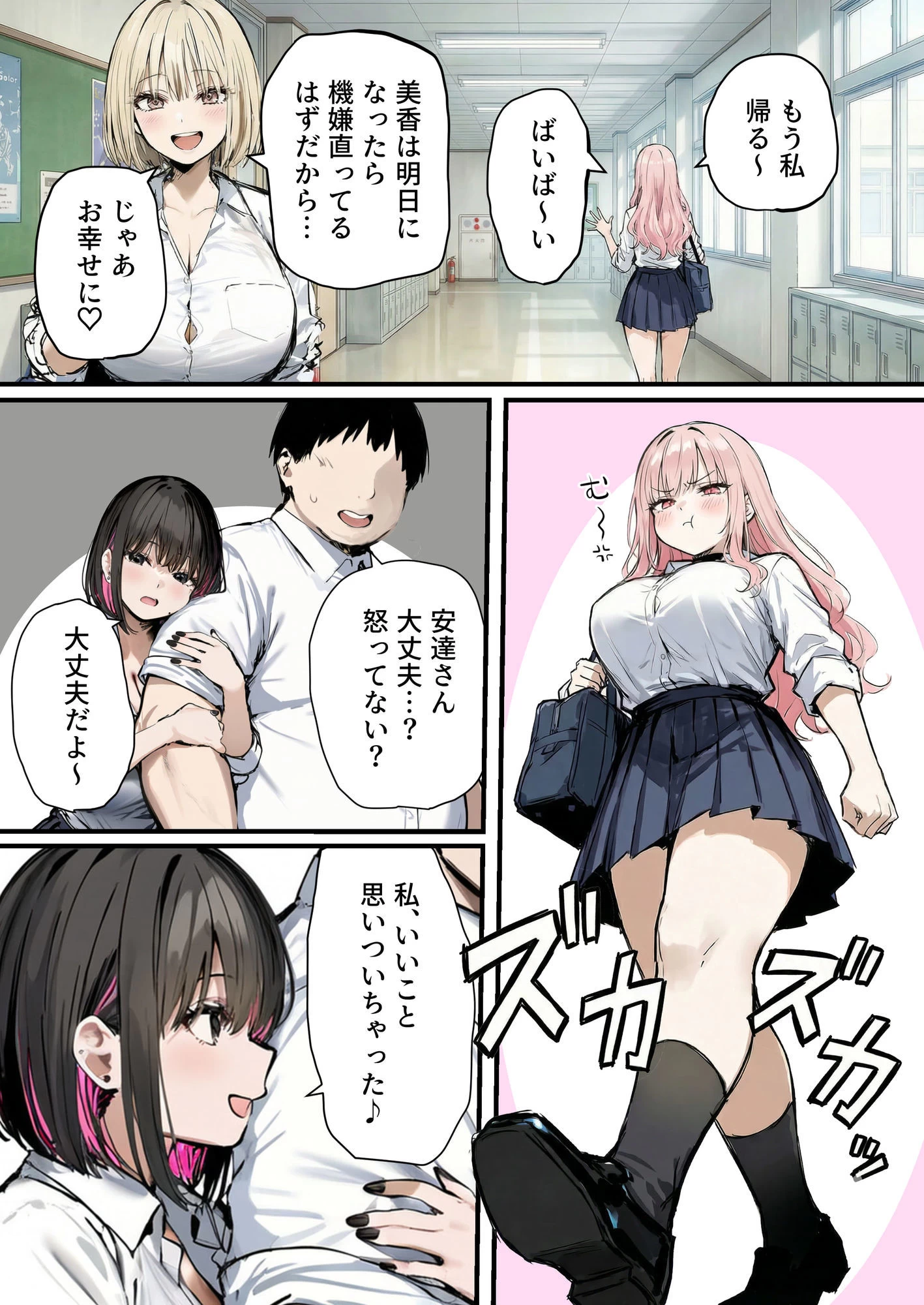 d_607318 | 彼氏と喧嘩するたびに僕のチンポでオナニーするギャル4【たまごやき】 - サンプル画像6