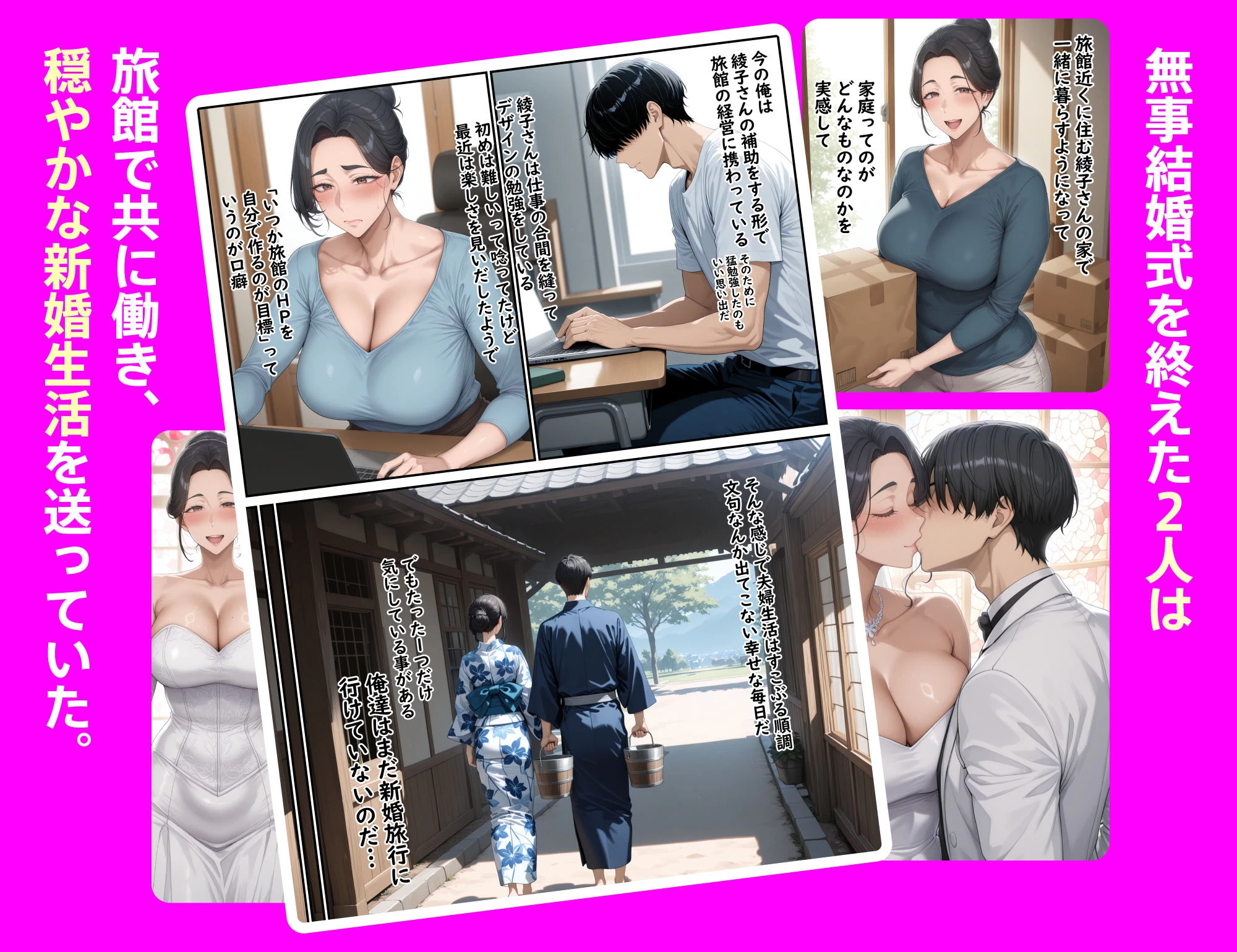 d_612415 | 欲求不満を隠し続けてきた未亡人女将と汗だくで求め合う温泉宿の夜2【ハレノヒ】 - サンプル画像4