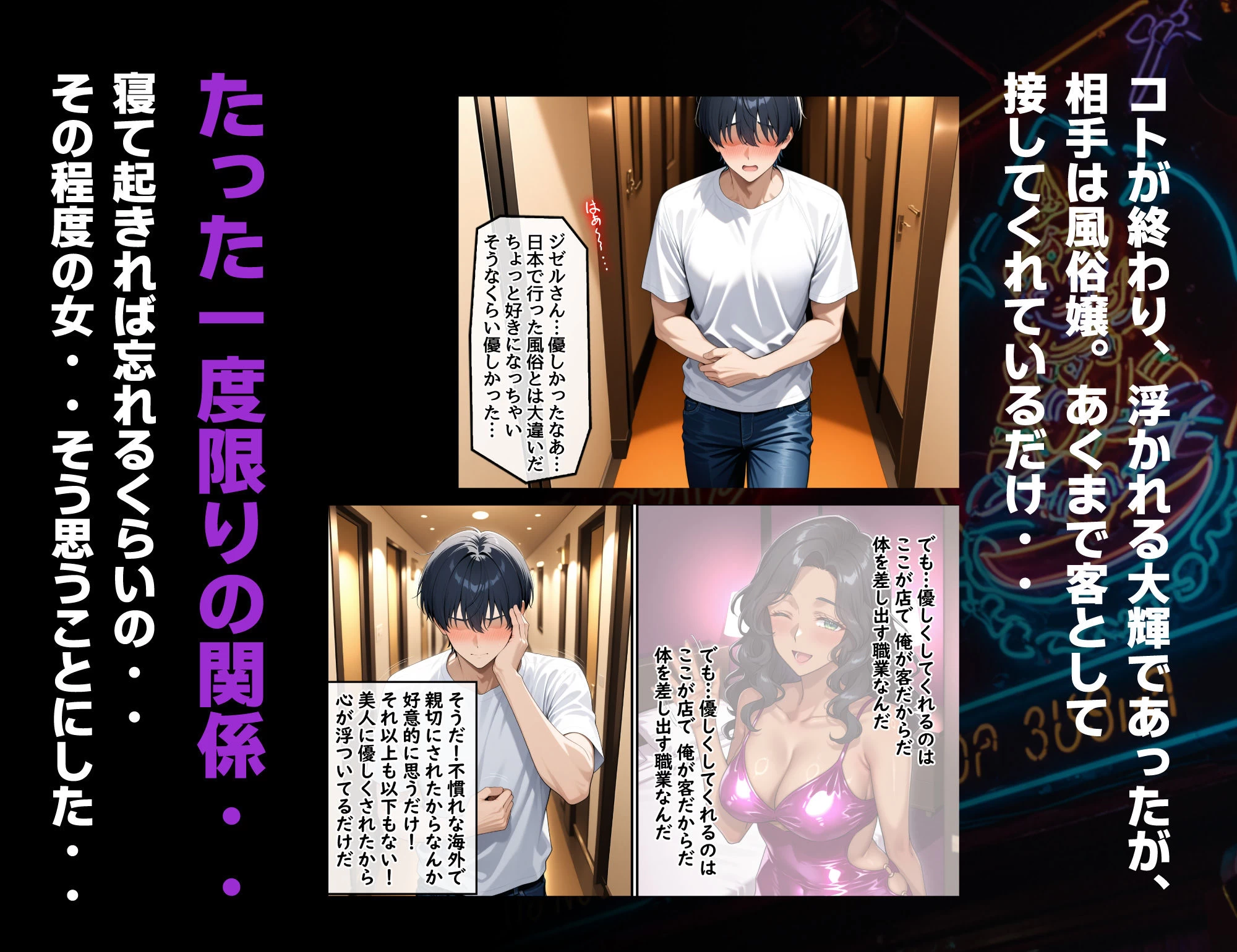 d_612449 | 童貞の俺が海外旅行先で出会った褐色美女と国際結婚して子作りしまくる話1【ハレノヒ】 - サンプル画像7