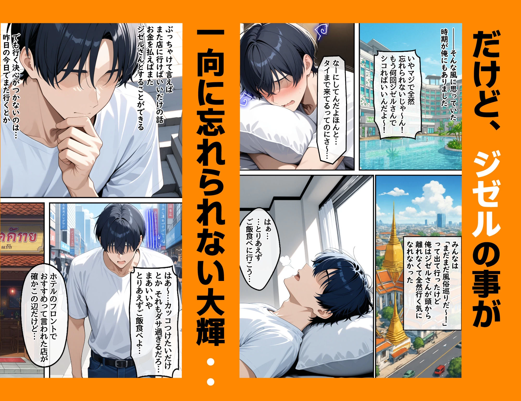 d_612449 | 童貞の俺が海外旅行先で出会った褐色美女と国際結婚して子作りしまくる話1【ハレノヒ】 - サンプル画像8