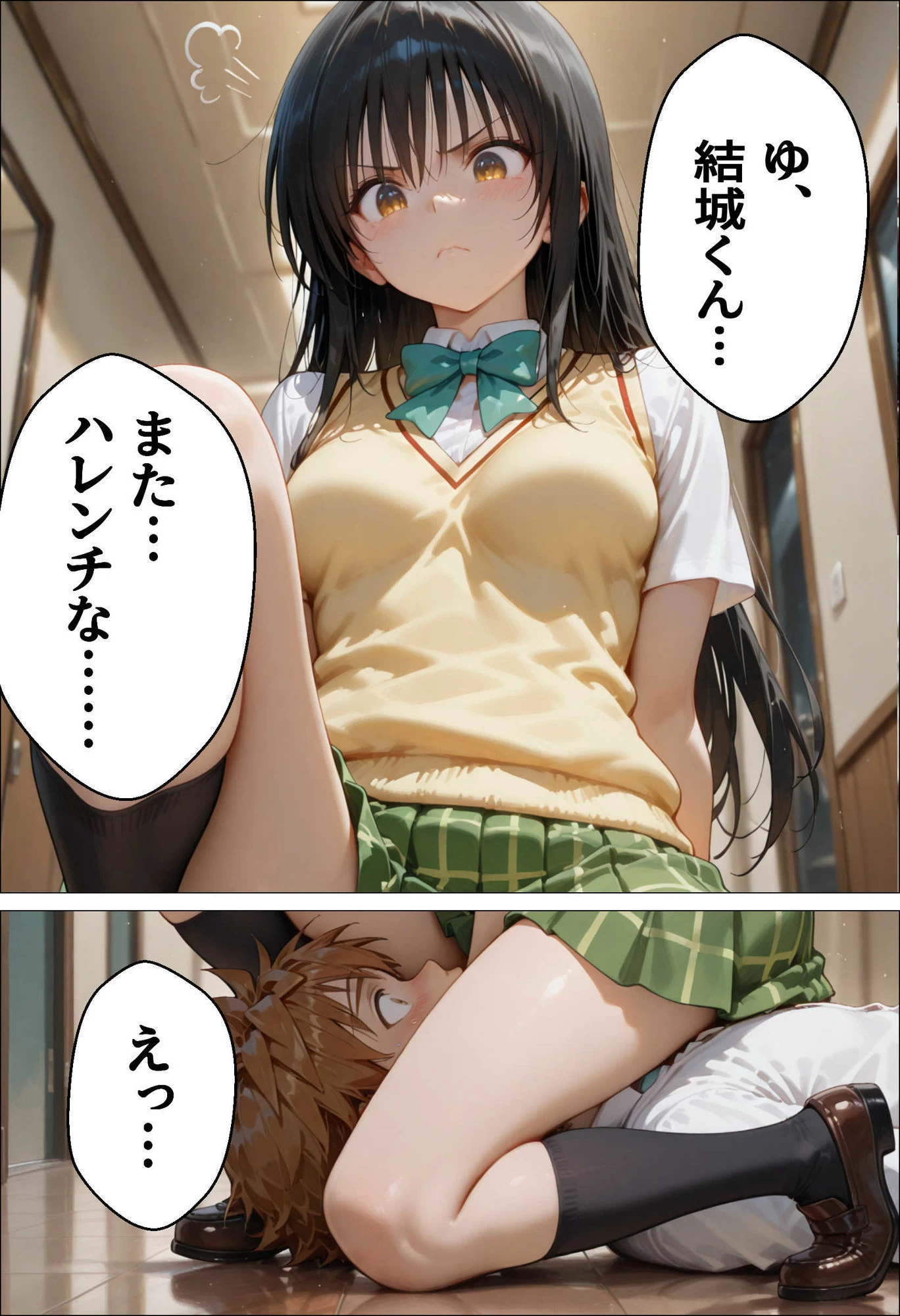 d_616468 | 催●種付け学園 緊縛調教ボテ腹肉便器科へようこそ  西連寺〇菜と古〇川唯編【AI魔法おじさん】 - サンプル画像6