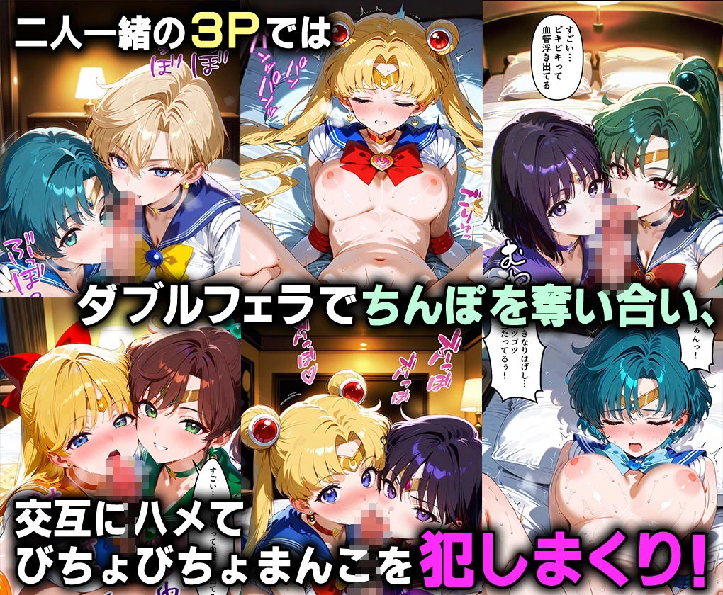 d_621344 | ふたりは俺のオナペットっ！セーラー戦士総集編1【ハニトー】 - サンプル画像4