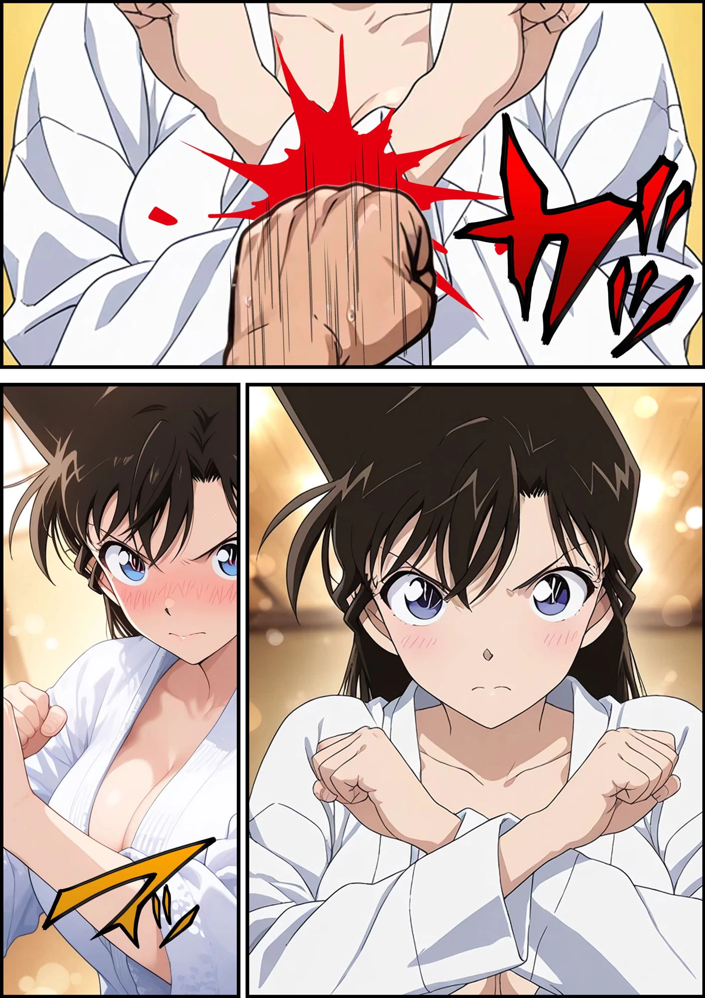 d_628192 | 名探偵コ〇ン 毛利蘭 集団わいせつ事件 タオル1枚で男湯潜入編【ピート出版】 - サンプル画像5