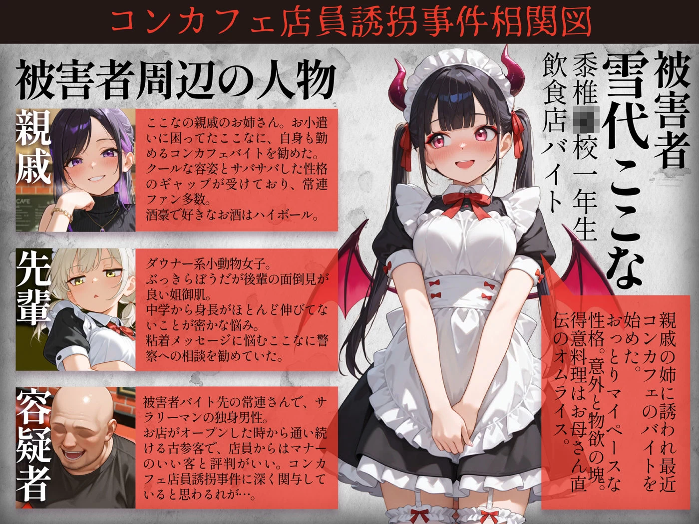 d_634537 | 監禁おじさん〜推しのメイドコンカフェ嬢にLINE無視されたので、監禁して「僕専属メイド」に調教してやった〜【かんきんおじさん】 - サンプル画像1