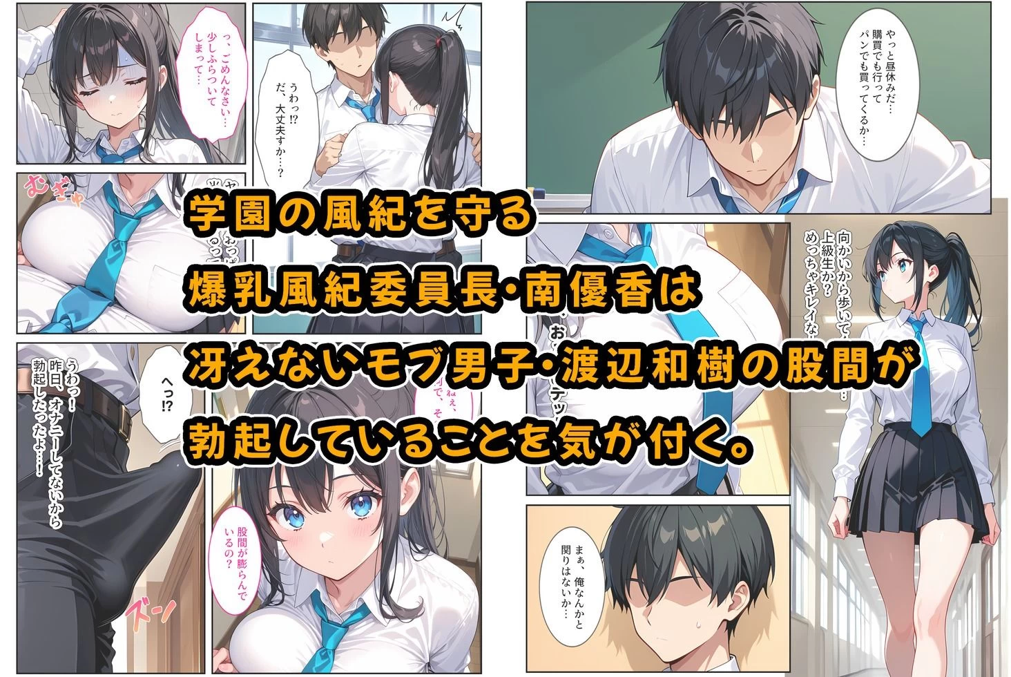 d_637383 | 快楽に目覚めた無垢な爆乳風紀委員長とドMなギャル保健医に射精管理されています！【StudioSR（妹･人妻･巨乳推し）】 - サンプル画像1