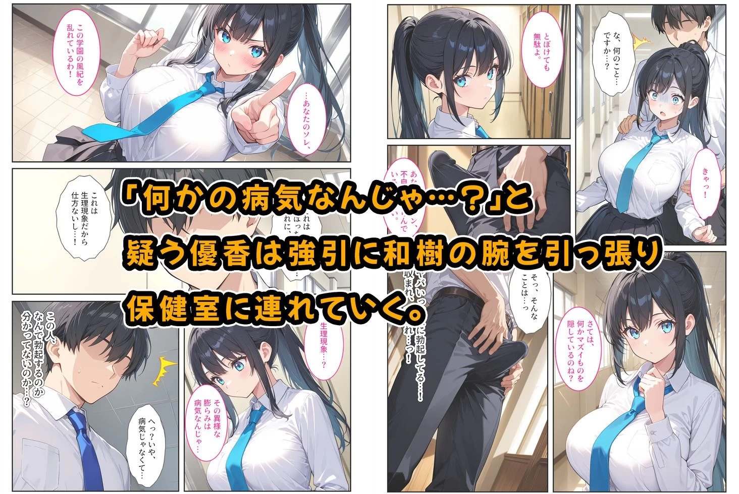 d_637383 | 快楽に目覚めた無垢な爆乳風紀委員長とドMなギャル保健医に射精管理されています！【StudioSR（妹･人妻･巨乳推し）】 - サンプル画像2