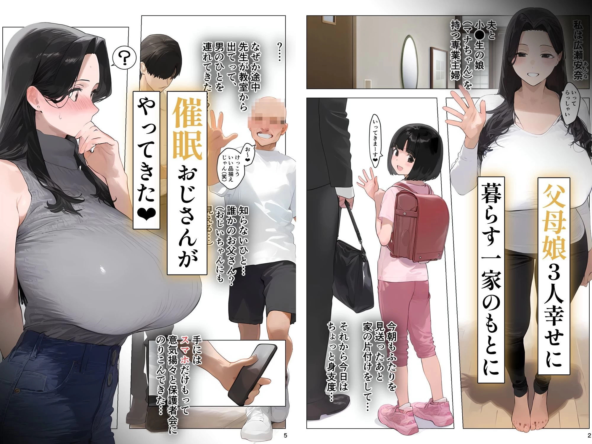 d_638941 | 催●アプリで全員支配、妊娠適齢デカ乳美人おじさん赤ちゃん托卵中【総集編】【パニックアメリカ】 - サンプル画像9