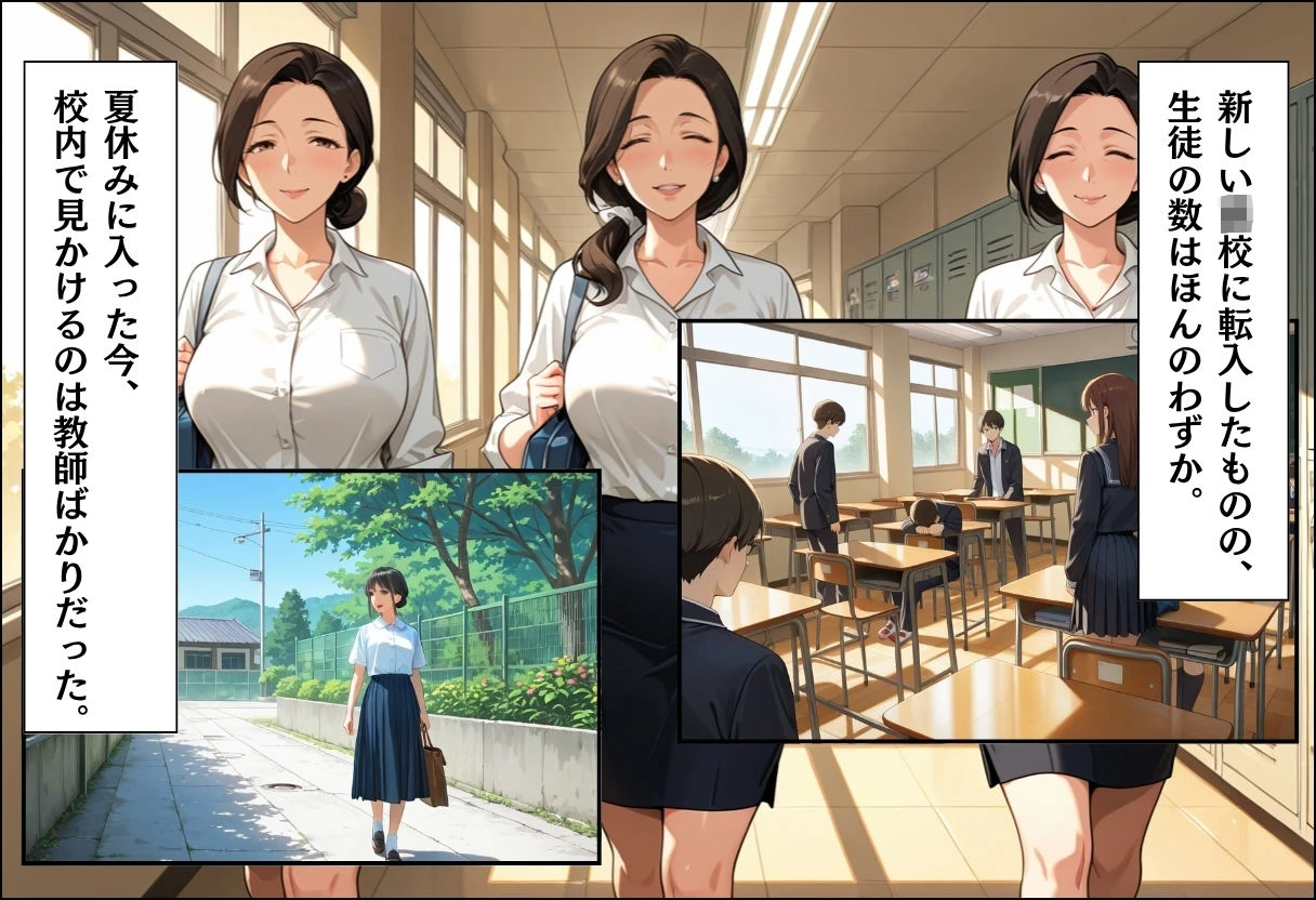 d_639947 | 引っ越してきた田舎町がムチムチ熟女だらけだった話 〜学校の夏期講習編〜【週末の背徳者】 - サンプル画像2