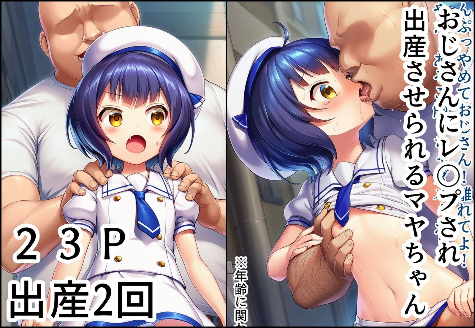 d_640855 | おじさんにレ〇プされて出産させられるマヤちゃん【産め産め帝国】 - サンプル画像1