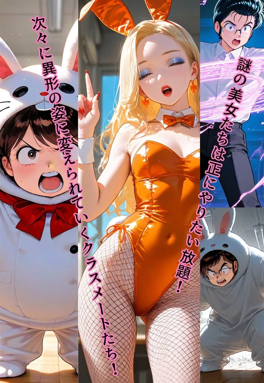 d_642677 | うさぎ大使降臨！？〜バニー（♂）1000年契約で大パニック！〜【真城の秘宝館】 - サンプル画像2