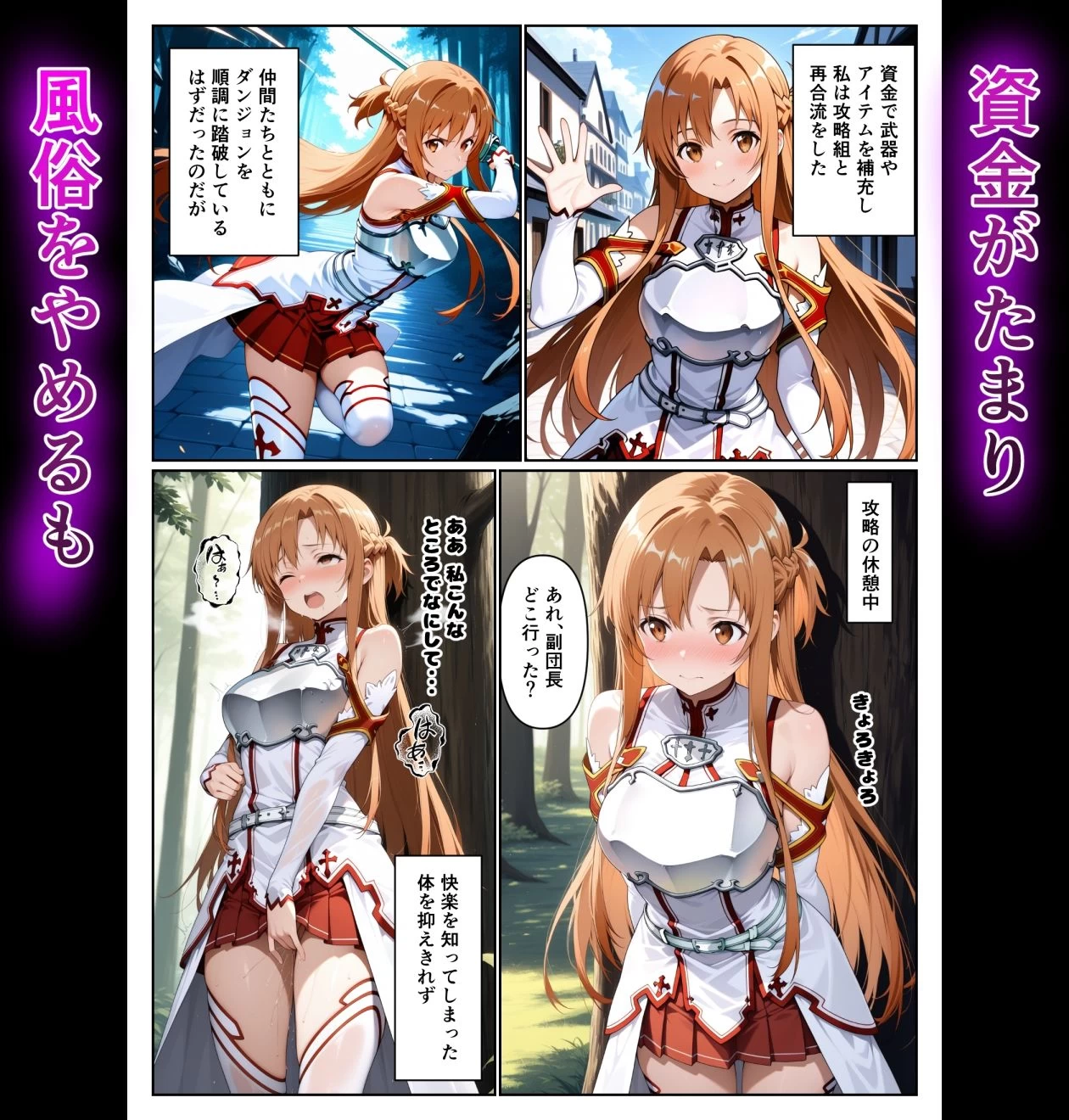 d_644483 | 快楽に溺れて風俗堕ちしたアスナさん【ポルのあな】 - サンプル画像4