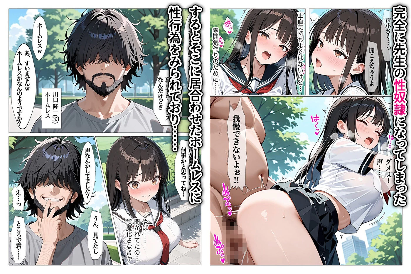 d_645856 | ホームレスの激クサちんぽで中出しされました【すぷらっしゅまうんてん】 - サンプル画像7