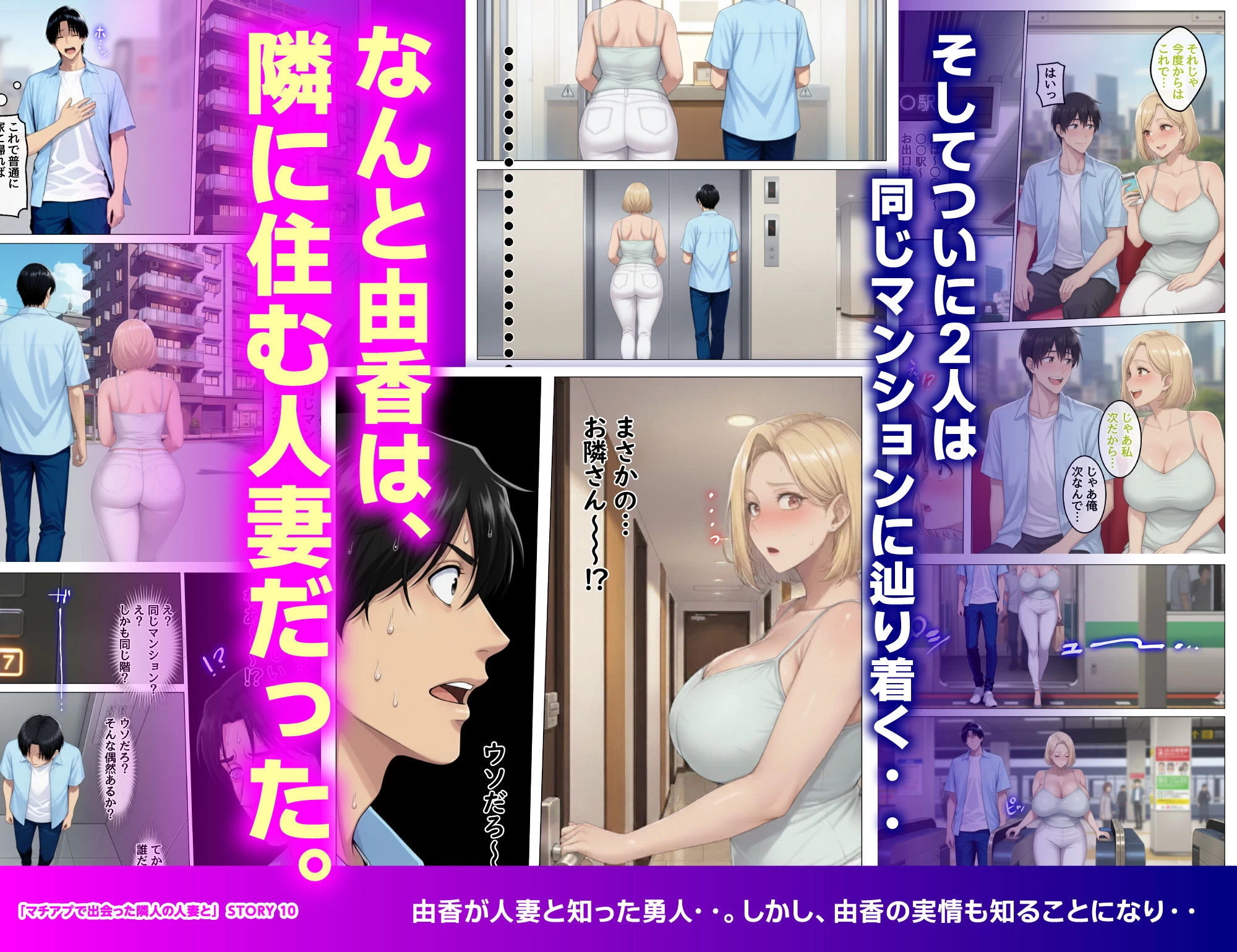 d_646404 | マッチングアプリで出会ったむちむち美女が、まさかの隣人で人妻だった件【ハレノヒ】 - サンプル画像10