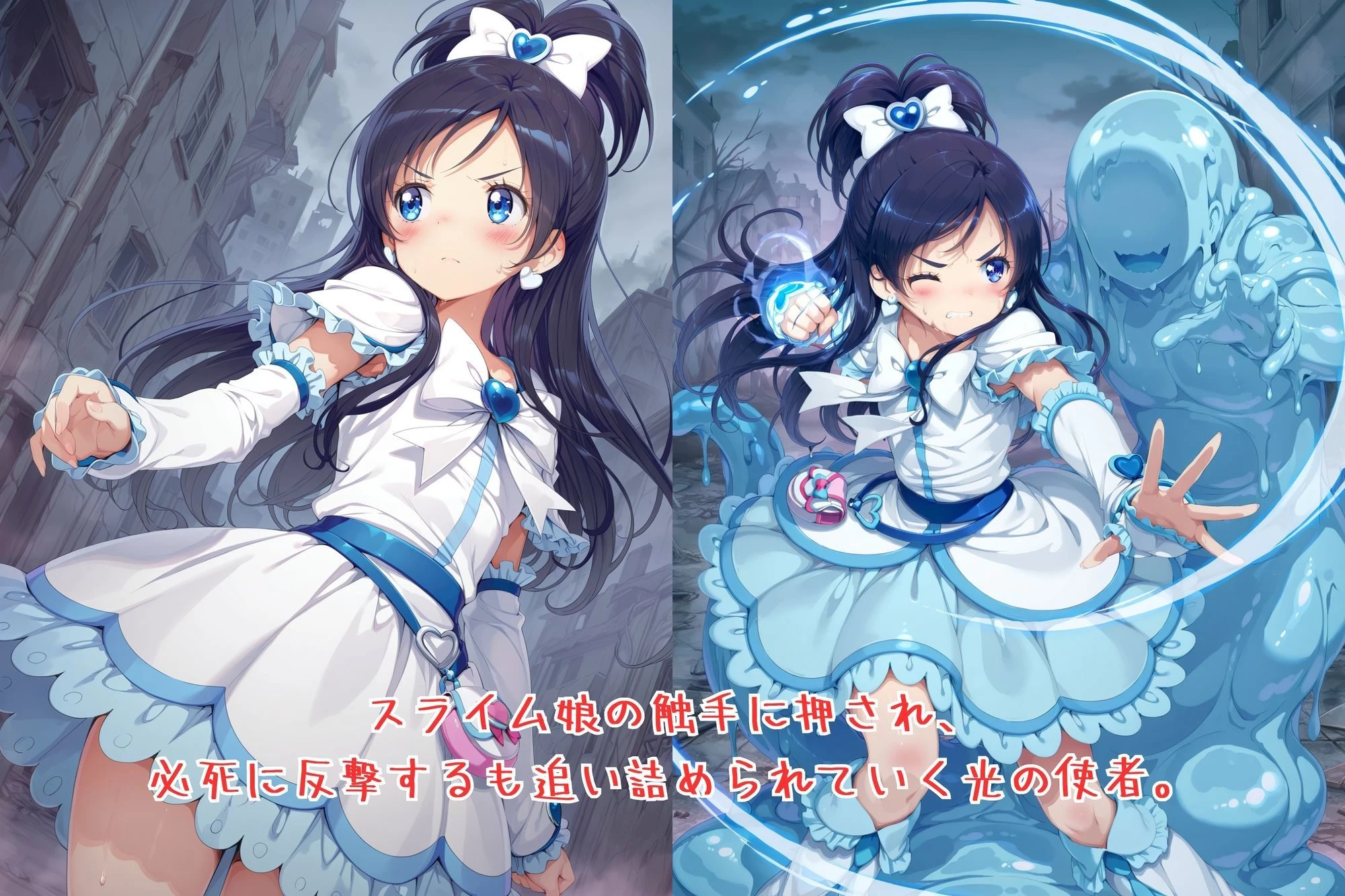 d_654404 | 凌舞乙女 ― 光の使者は凌●に沈む ―【絵心あいのAI生成アトリエ】 - サンプル画像1