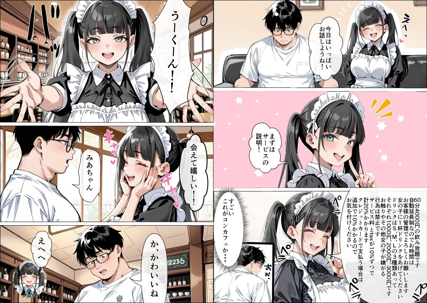 d_656063 | Ub●rの配達先で推しコンカフェ嬢が彼氏とヤってた話【ピココミック】 - サンプル画像8