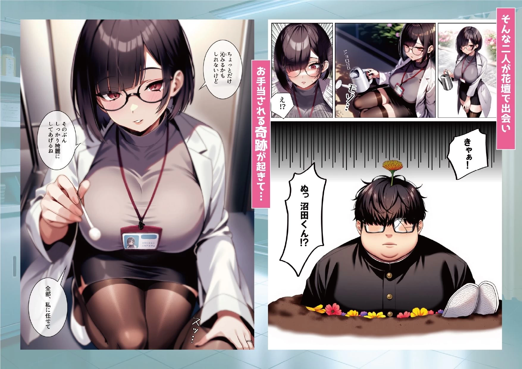d_657103 | 保健室の先生  治療と言われキモオタチンポで発情交尾【ストラボ】 - サンプル画像3