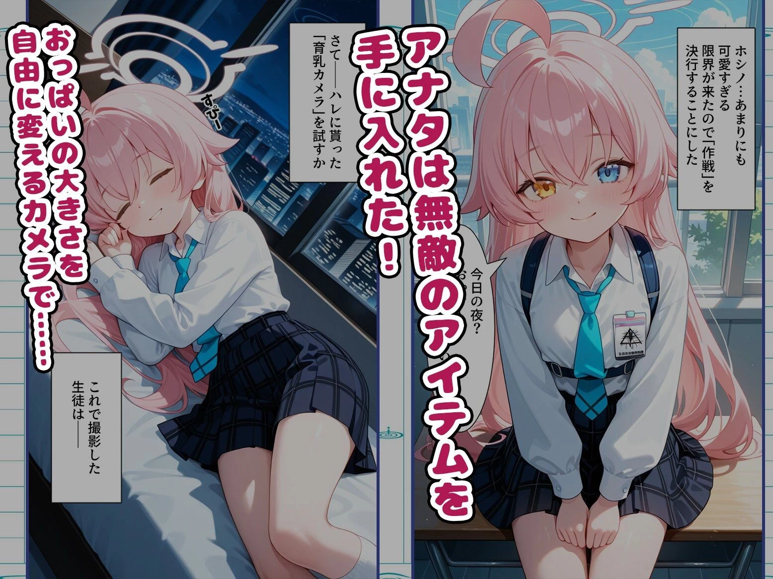 d_659280 | 【ホ〇ノ編】催●アプリでキヴォトスハーレム化プロジェクト4話【AIJKアート】 - サンプル画像1