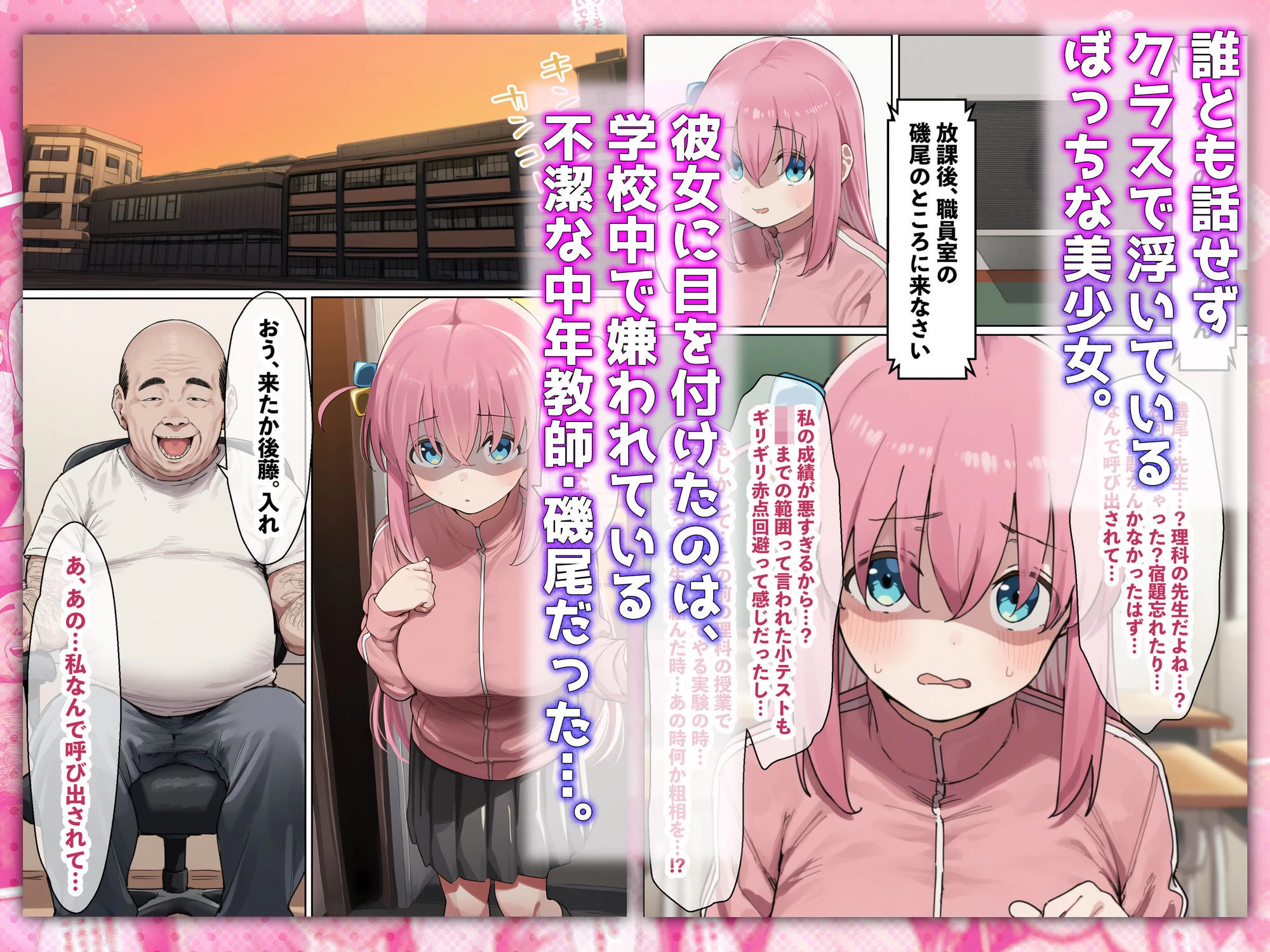 d_661952 | 「ぼっち」な私が「奥さん」に！？「ひとり」が「夫婦」になるまで〜中年キモ教師との結婚・出産〜【美少女がキモ男に妊娠させられる?】 - サンプル画像1