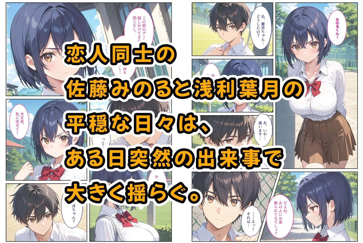 d_662626 | 僕の爆乳彼女が絶倫ヤンキーに寝取られて性玩具にされる話【StudioSR（妹･人妻･巨乳推し）】 - サンプル画像1