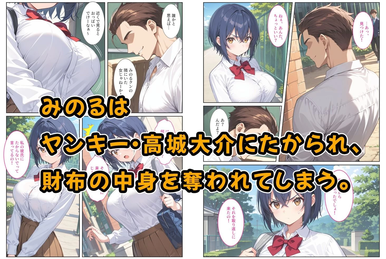 d_662626 | 僕の爆乳彼女が絶倫ヤンキーに寝取られて性玩具にされる話【StudioSR（妹･人妻･巨乳推し）】 - サンプル画像2