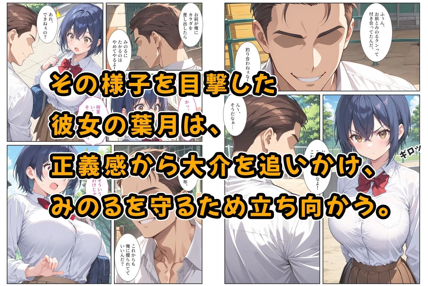 d_662626 | 僕の爆乳彼女が絶倫ヤンキーに寝取られて性玩具にされる話【StudioSR（妹･人妻･巨乳推し）】 - サンプル画像3