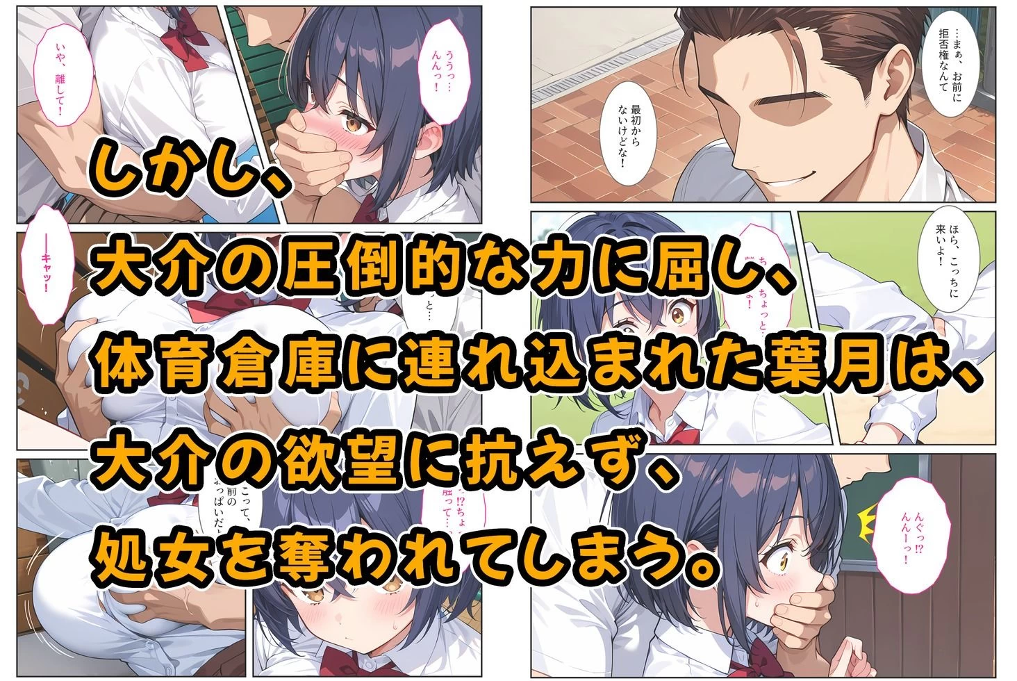 d_662626 | 僕の爆乳彼女が絶倫ヤンキーに寝取られて性玩具にされる話【StudioSR（妹･人妻･巨乳推し）】 - サンプル画像4
