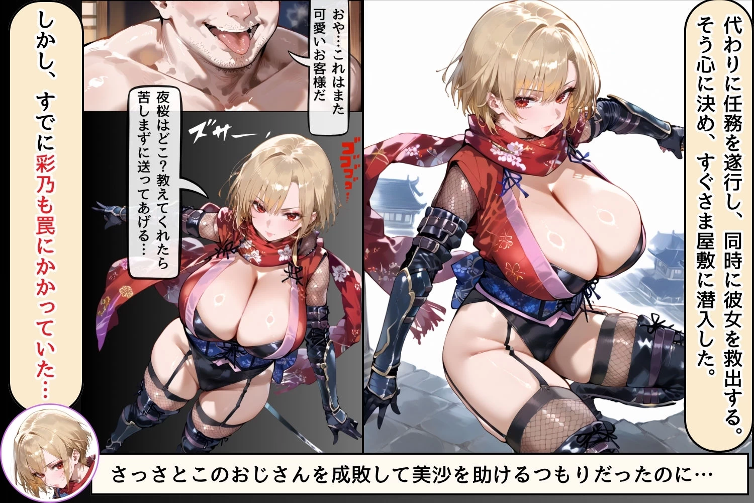 d_663908 | 人妻くノ一  母忍！催●変態お代官の屋敷から脱出せよ。【くりきんとん】 - サンプル画像8