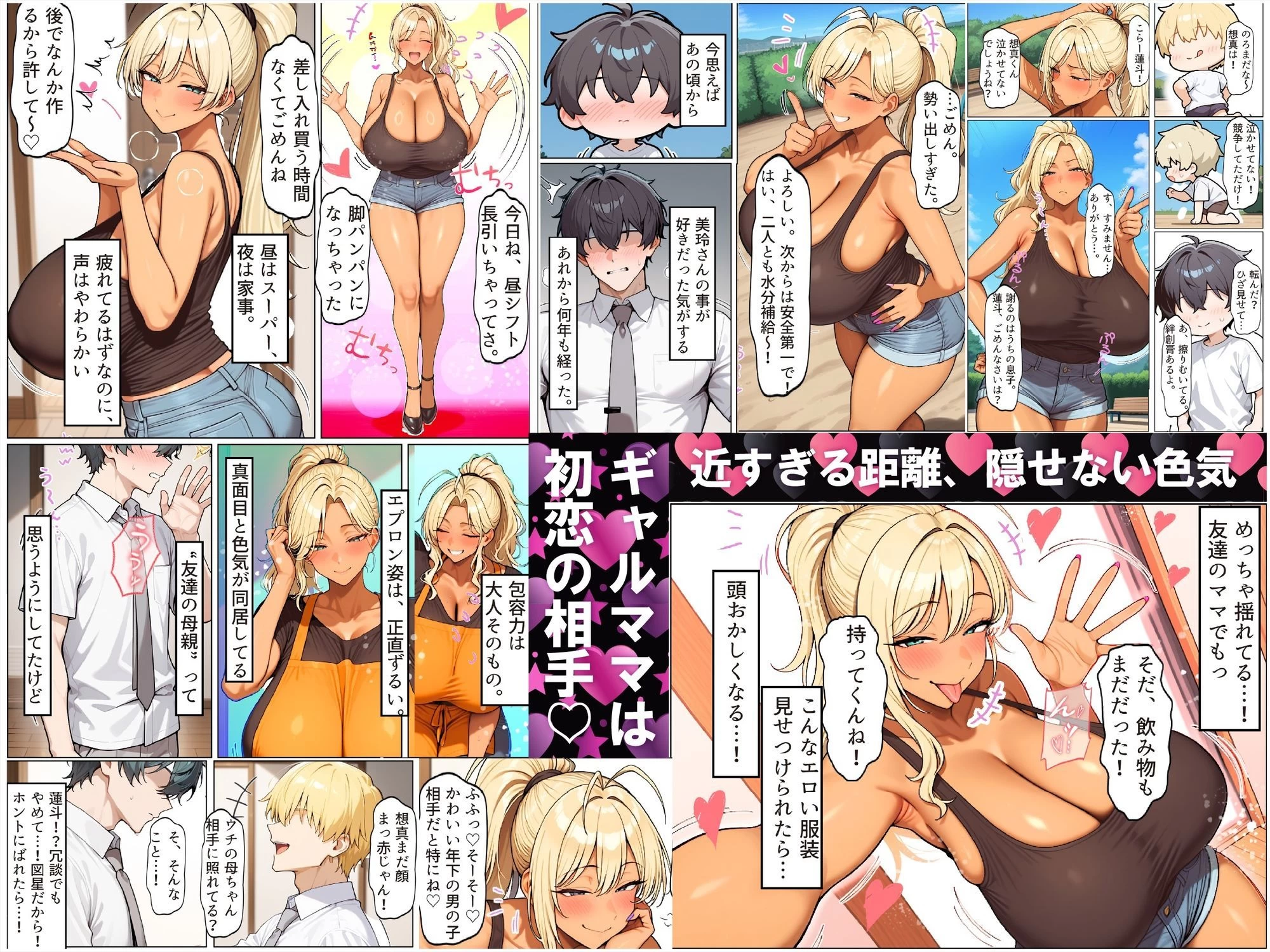 d_664988 | 友達の爆乳ギャルママと本気の孕ませ交尾するまで〜ずっと好きだった幼馴染の母親に子種をたっぷり流し込み【ちるイル】 - サンプル画像2