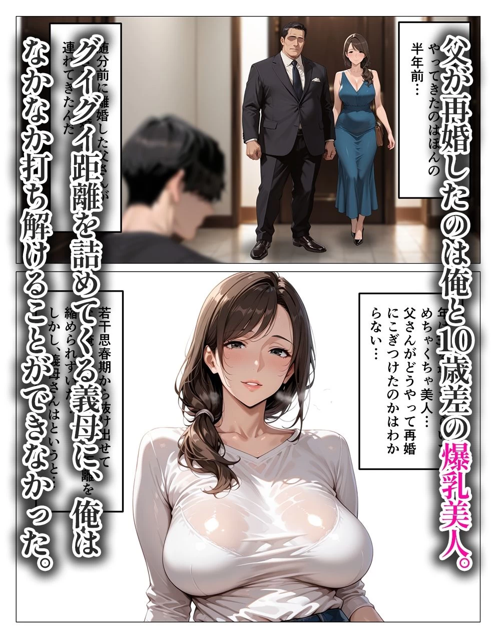 d_665825 | グイグイくる爆乳義母の授乳手コキでヌかれて中出しが止まらない【人妻ライフ】 - サンプル画像1