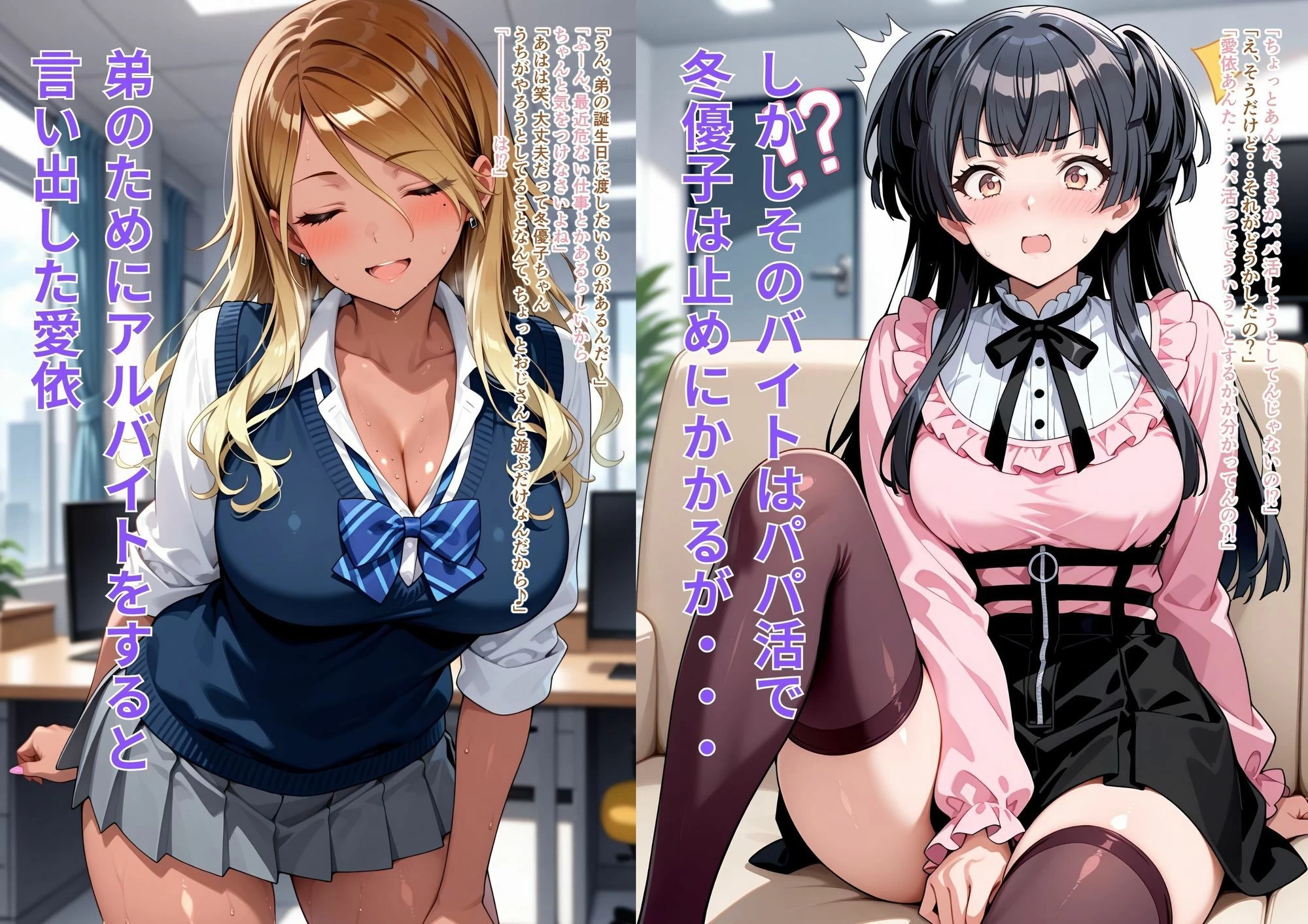 d_669013 | クールなギャルの本性  スキピとパパ活しちゃうガチビッチギャル【はやふ】 - サンプル画像1