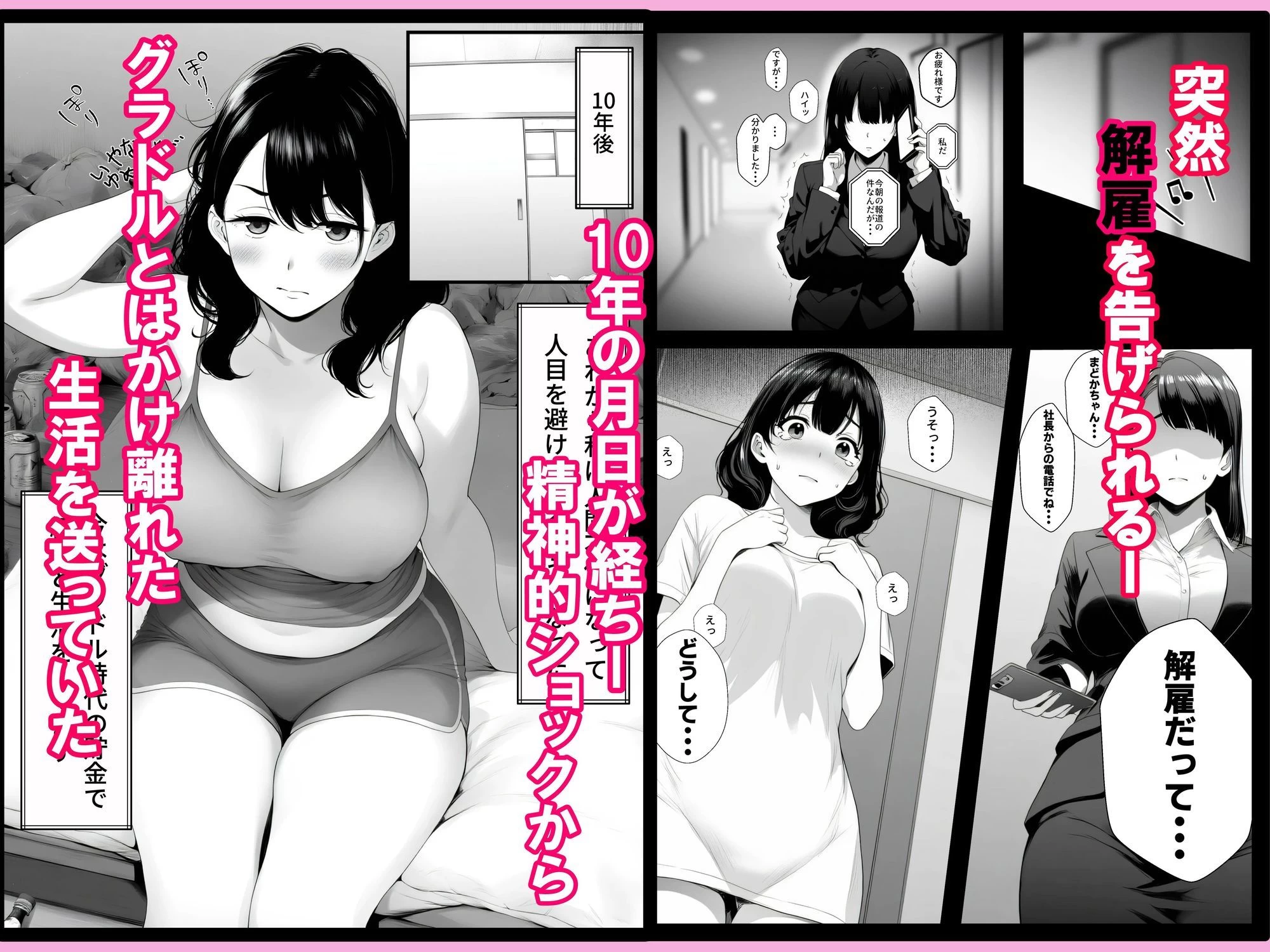 d_671212 | 嘘のゴシップで引退した元グラドル（35）が精液中毒になる話【cReAすたじお】 - サンプル画像2