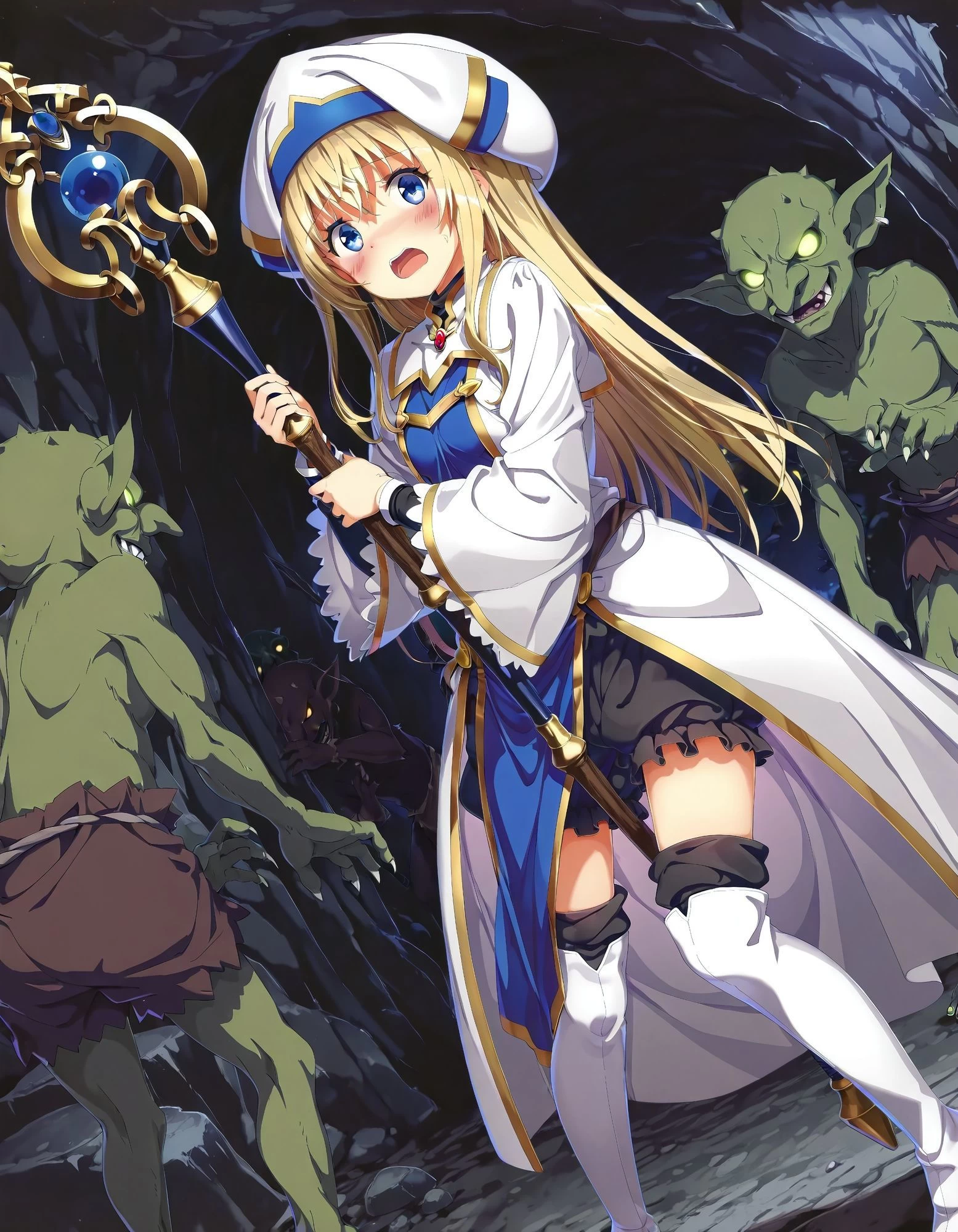 d_676762 | 白き祈りは黒き穴に沈む【絵心あいのAI生成アトリエ】 - サンプル画像1
