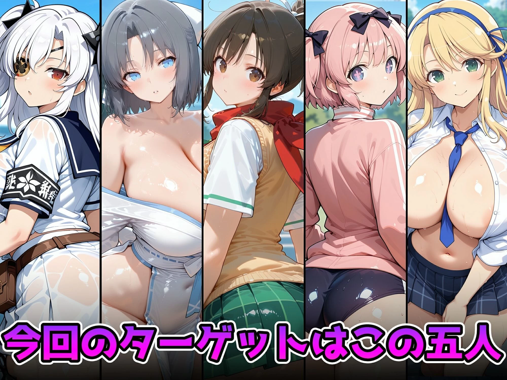 d_679534 | 抵抗できないヒロインたちを快楽堕ちさせてみた  閃乱カ〇ラ編【朱月】 - サンプル画像1