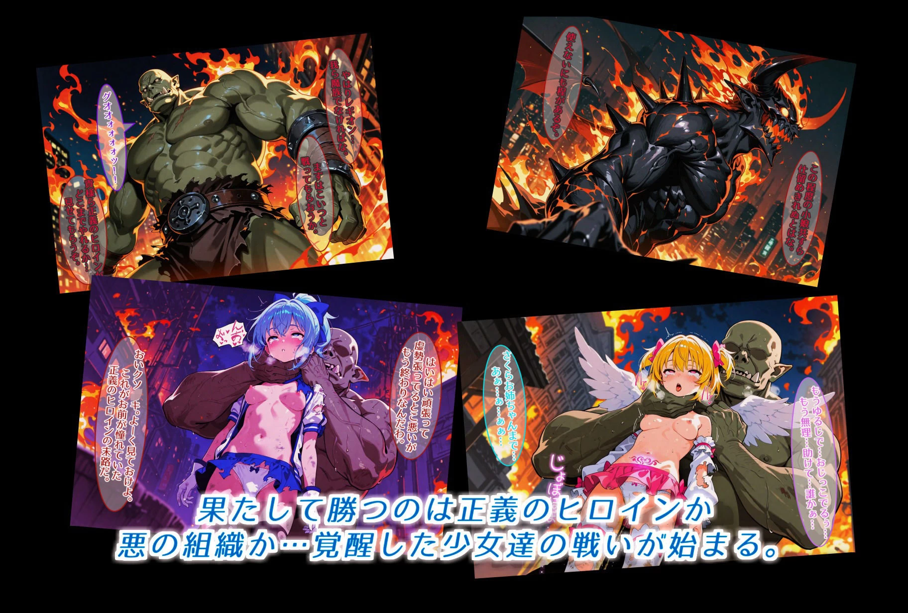 d_681528 | 親友を助けるために敵地に乗り込んだ僕っ子ヒロイン。親友と共に苗床と化す。【きなこもっち】 - サンプル画像9