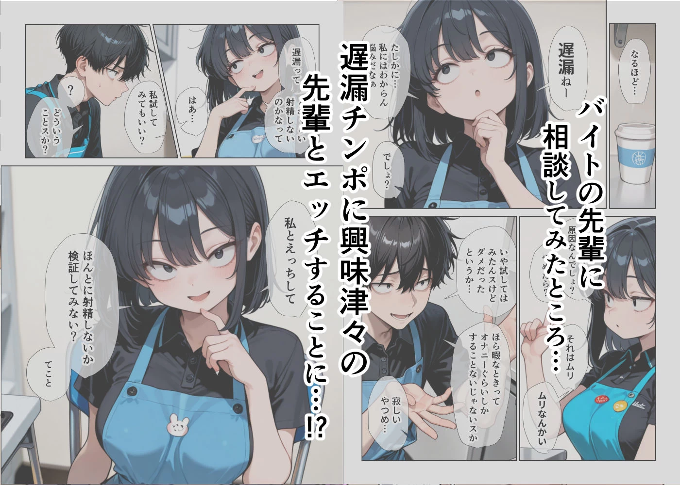 d_685359 | オナニーしすぎて遅漏の俺が先輩の執拗なキスハメと中出し懇願で暴発させられた挙句イキ癖つけられて早漏になっちゃった話【ぱびゅ】 - サンプル画像2