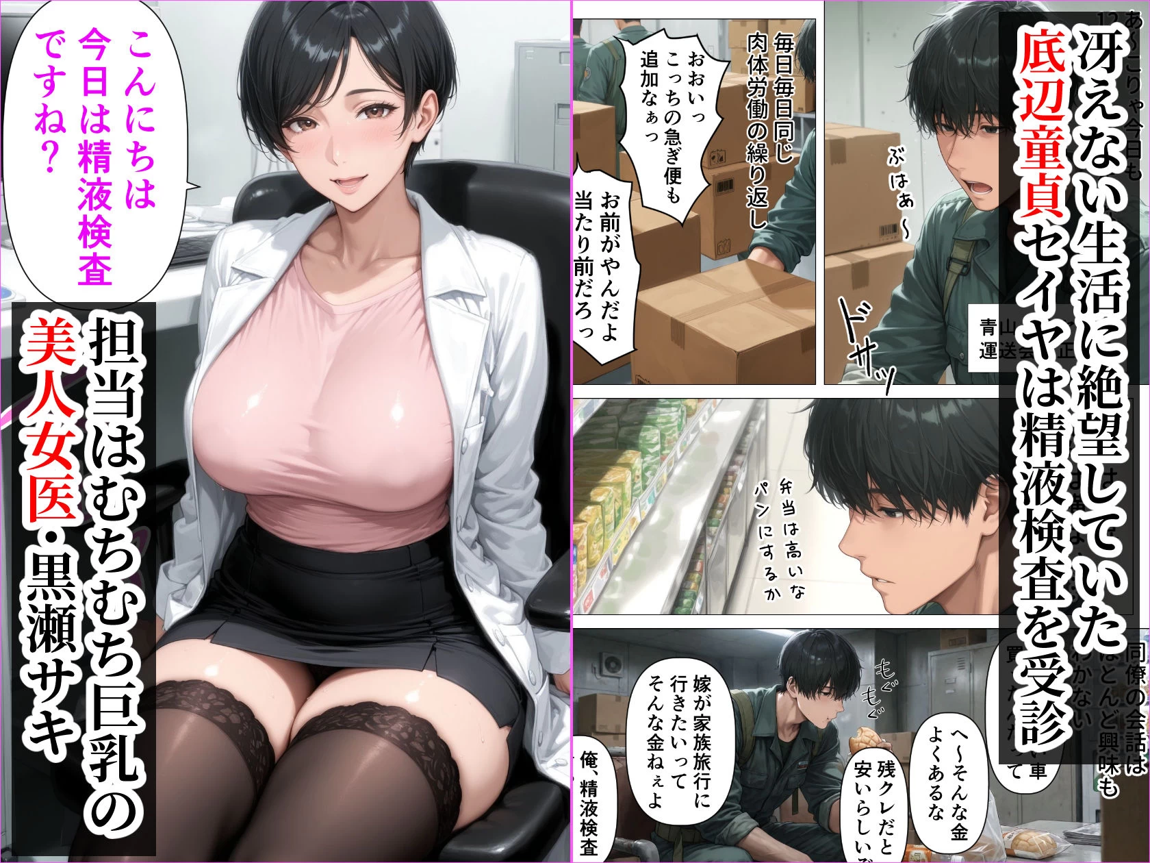 d_688096 | 【精液が最強の美容薬の世界】 SSSレア精液で人生逆転！むちむち人妻女医の特別検診【人妻が薫る部屋】 - サンプル画像3