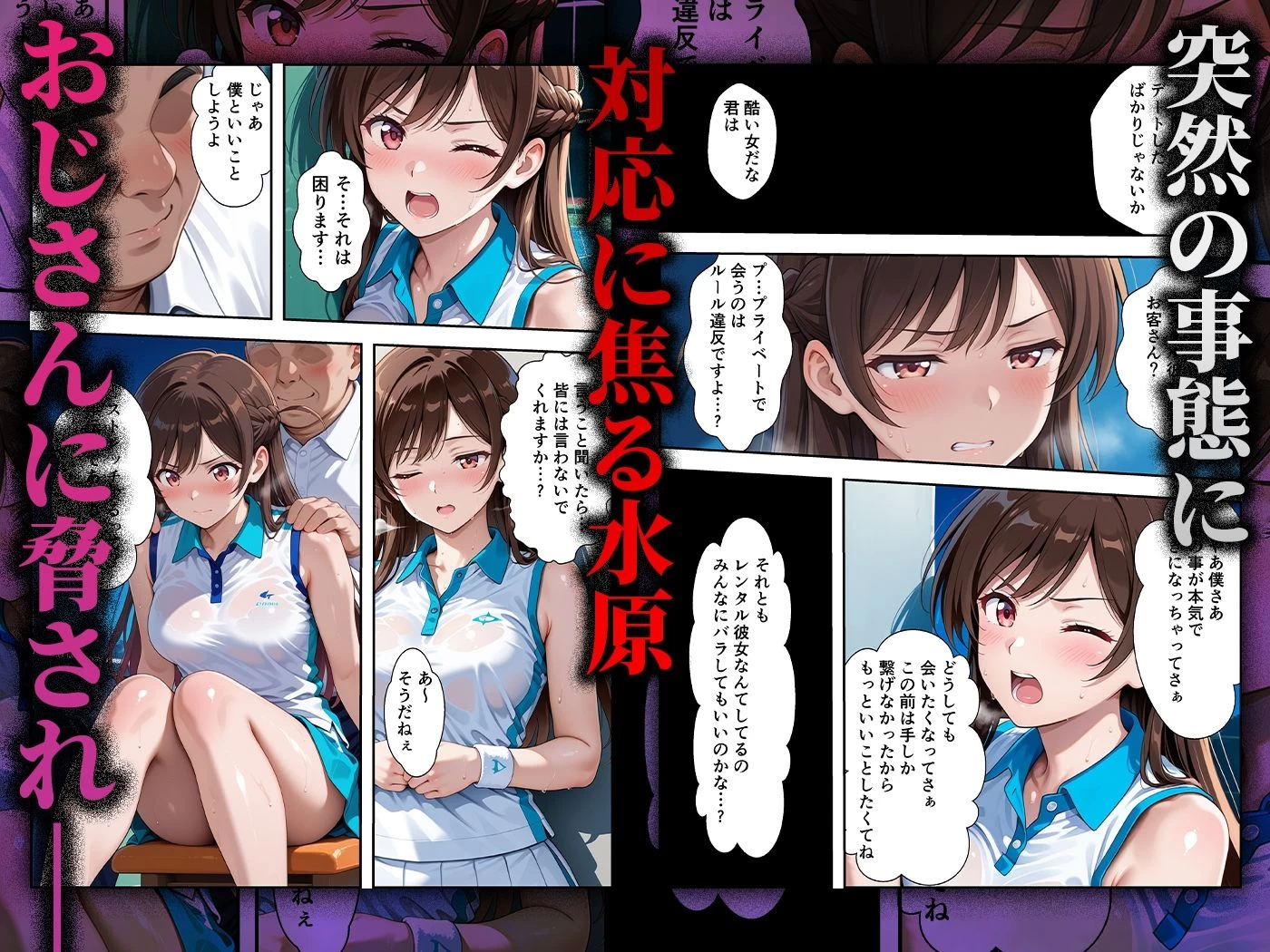 d_689540 | 【コミック】心堕浸食_清楚で一途な水〇千鶴がおじさんのち〇ぽに陥落するなんて…【ヒロイン寝取り堕】 - サンプル画像2