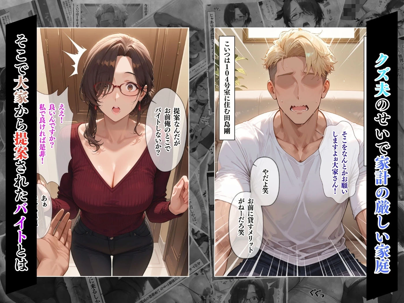 d_691899 | 【4K高画質】人妻限定アパート 102号室 田島雪乃 〜大家のペットになった日編〜【ワーテルLab】 - サンプル画像5