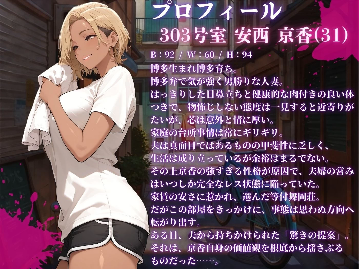 d_712273 | 【4K高画質】人妻限定アパート 303号室 安西京香 〜大家のペットになった日編〜【ワーテルLab】 - サンプル画像2