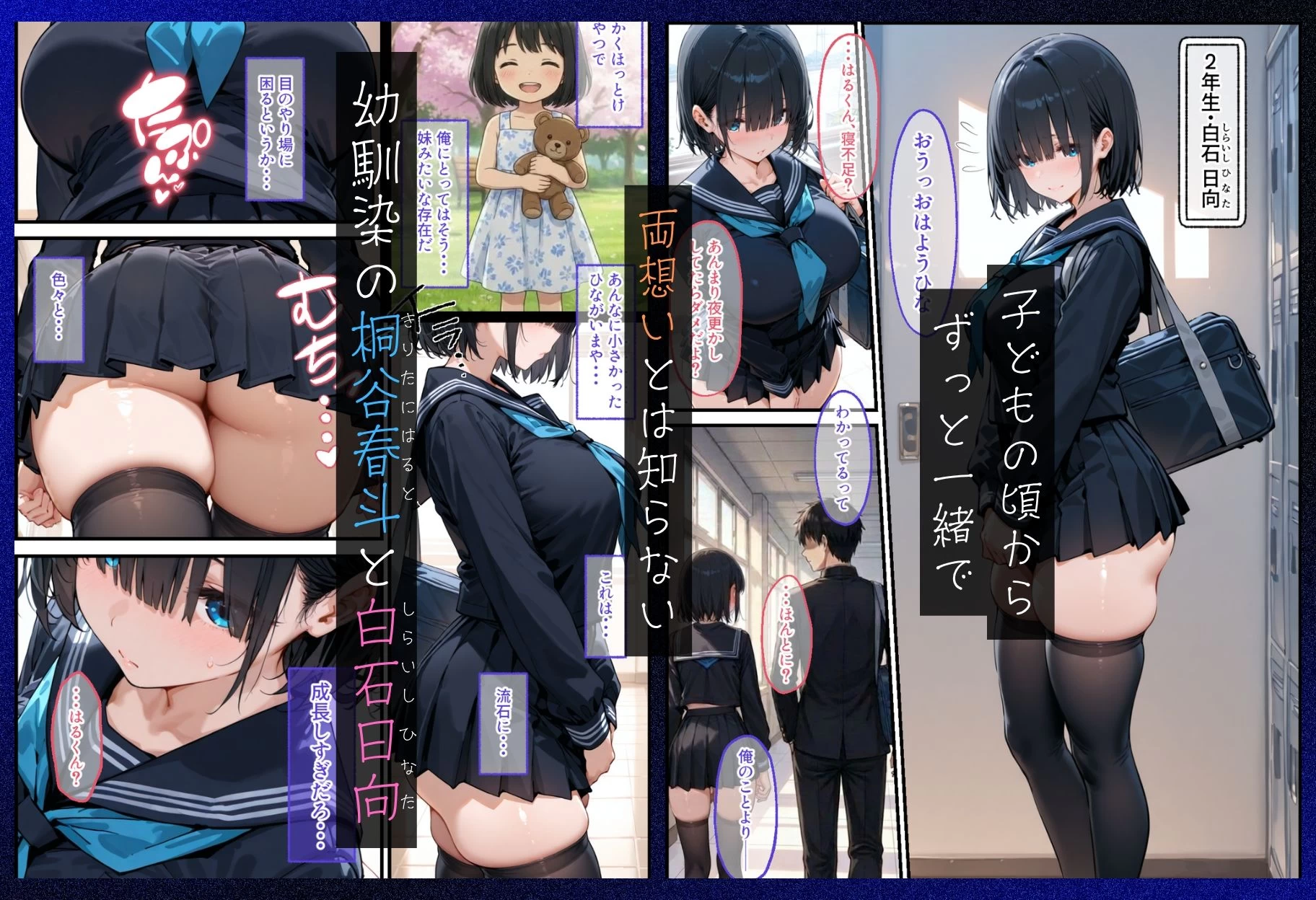 d_712711 | 気弱な幼馴染は簡単に寝取られる【ぐれむりん】 - サンプル画像1