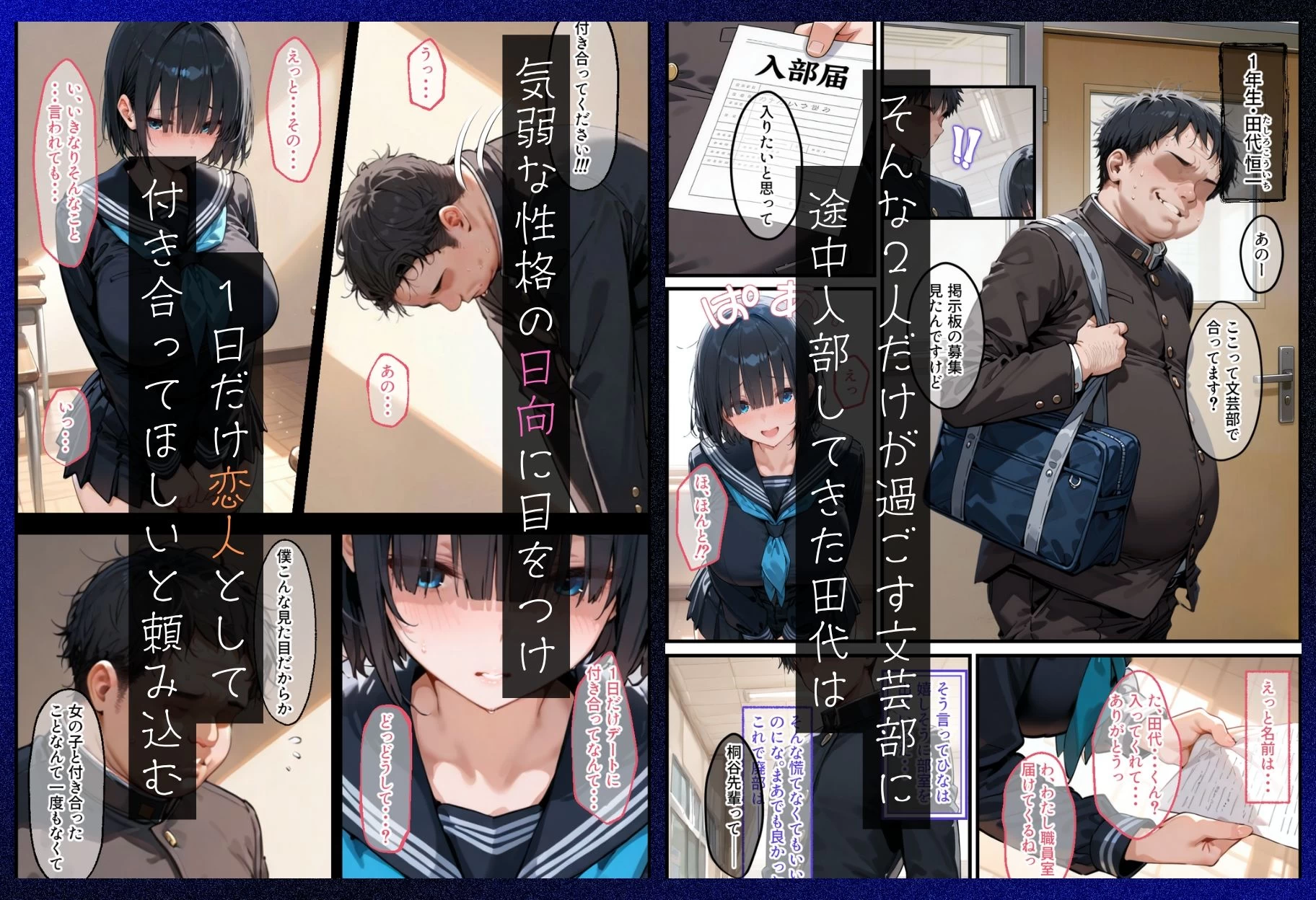 d_712711 | 気弱な幼馴染は簡単に寝取られる【ぐれむりん】 - サンプル画像2