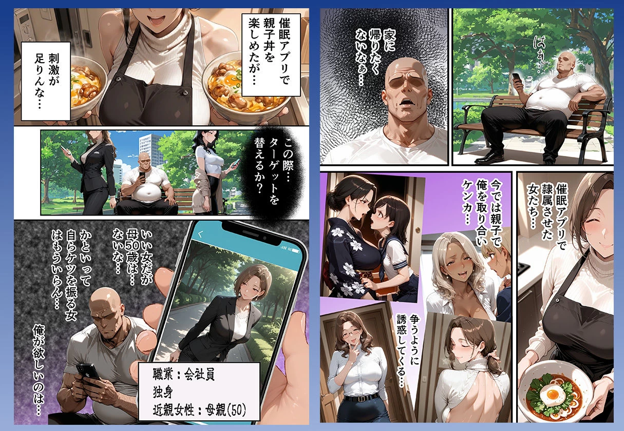 d_713553 | 【総集編・セリフ有】催●アプリで人妻を調教したら娘も巻き込んで親子丼になった話〜総集編 2〜【完堕ワイフ】 - サンプル画像7