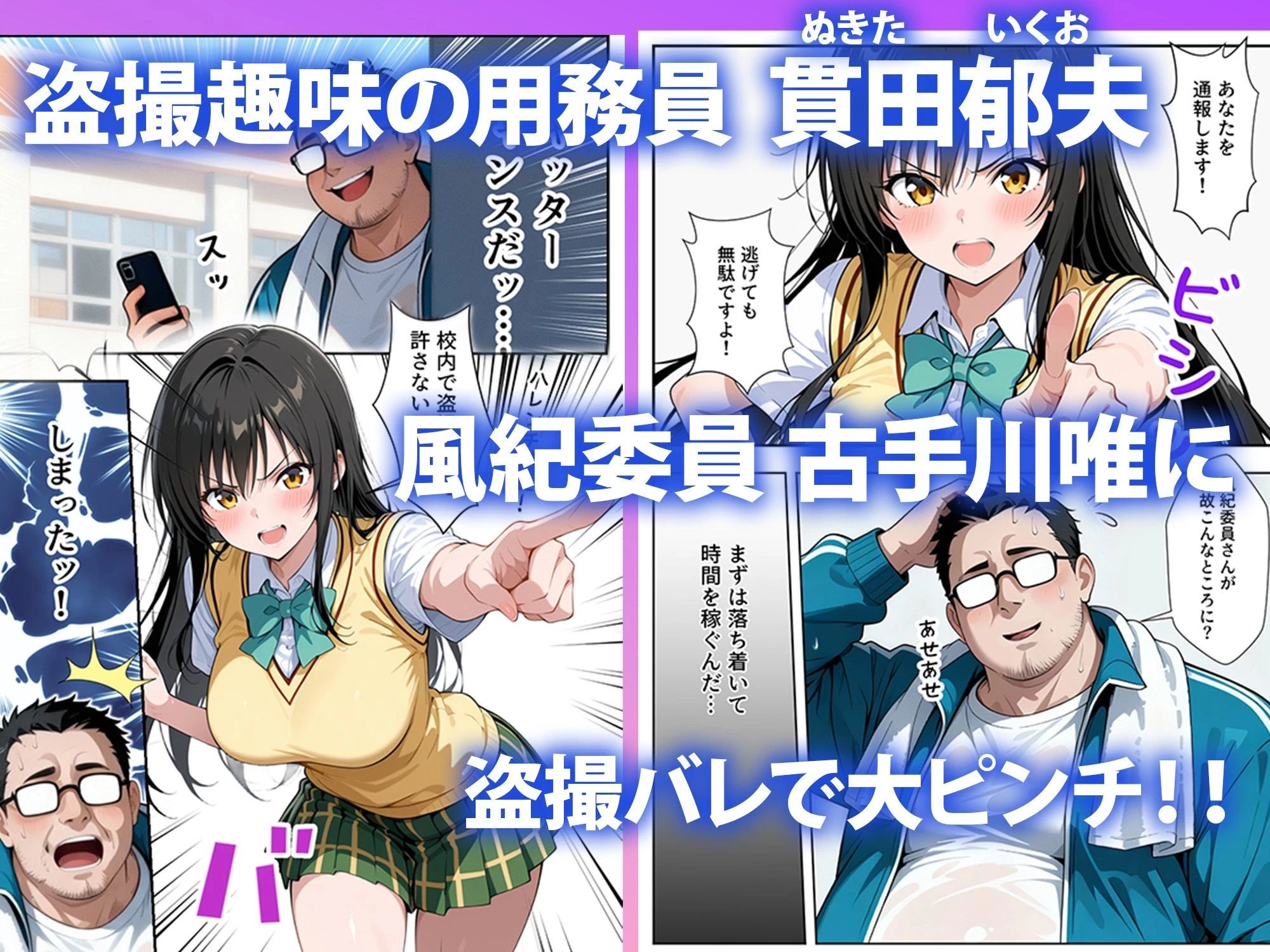 d_718136 | 脅迫凌●された古〇川唯 真面目な風紀委員メス堕ちSEX【いちご天国】 - サンプル画像1