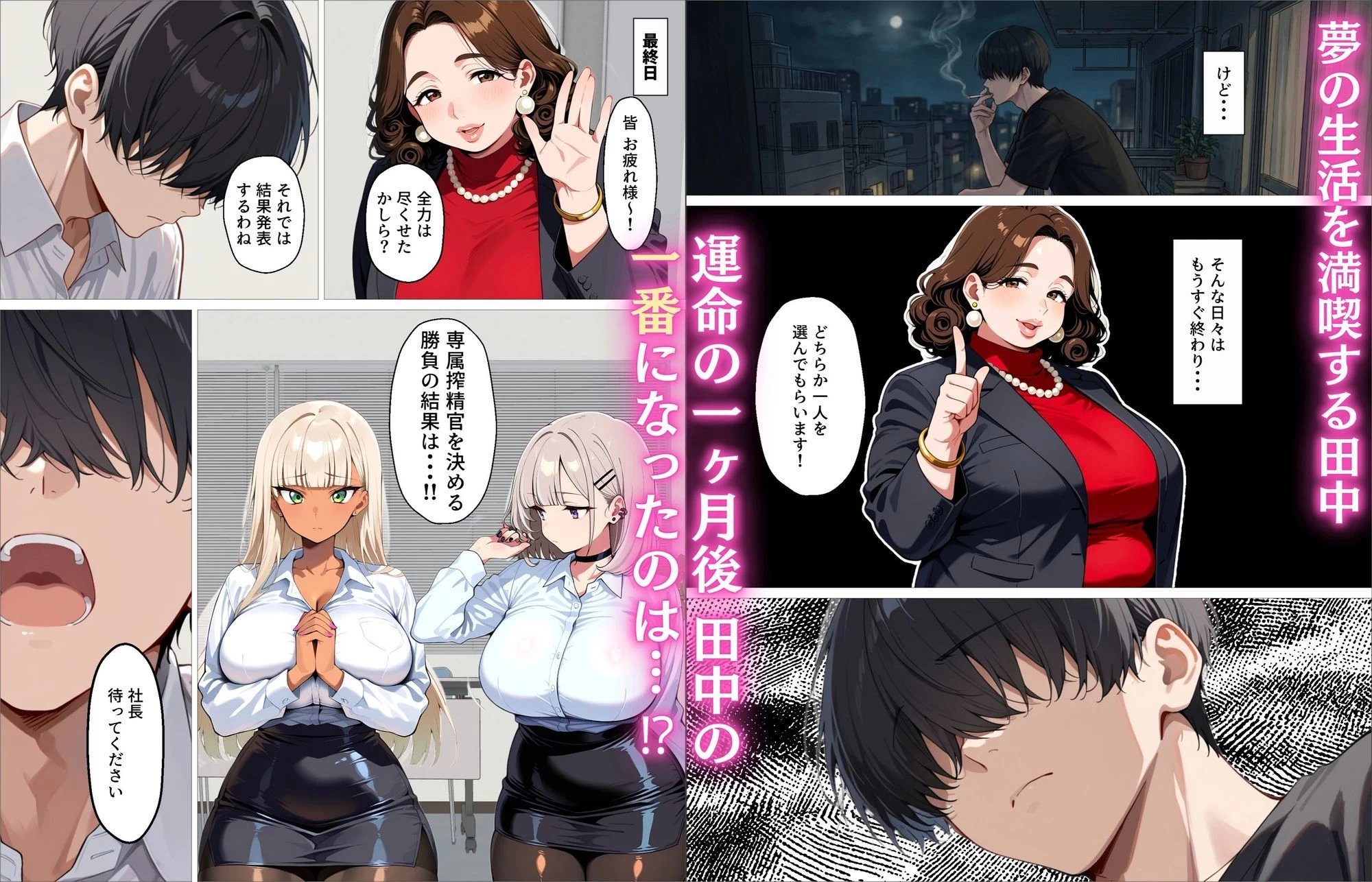 d_719384 | 新卒の黒ギャルとダウナーギャルが「2人で」搾精してくれる話【okita】 - サンプル画像10