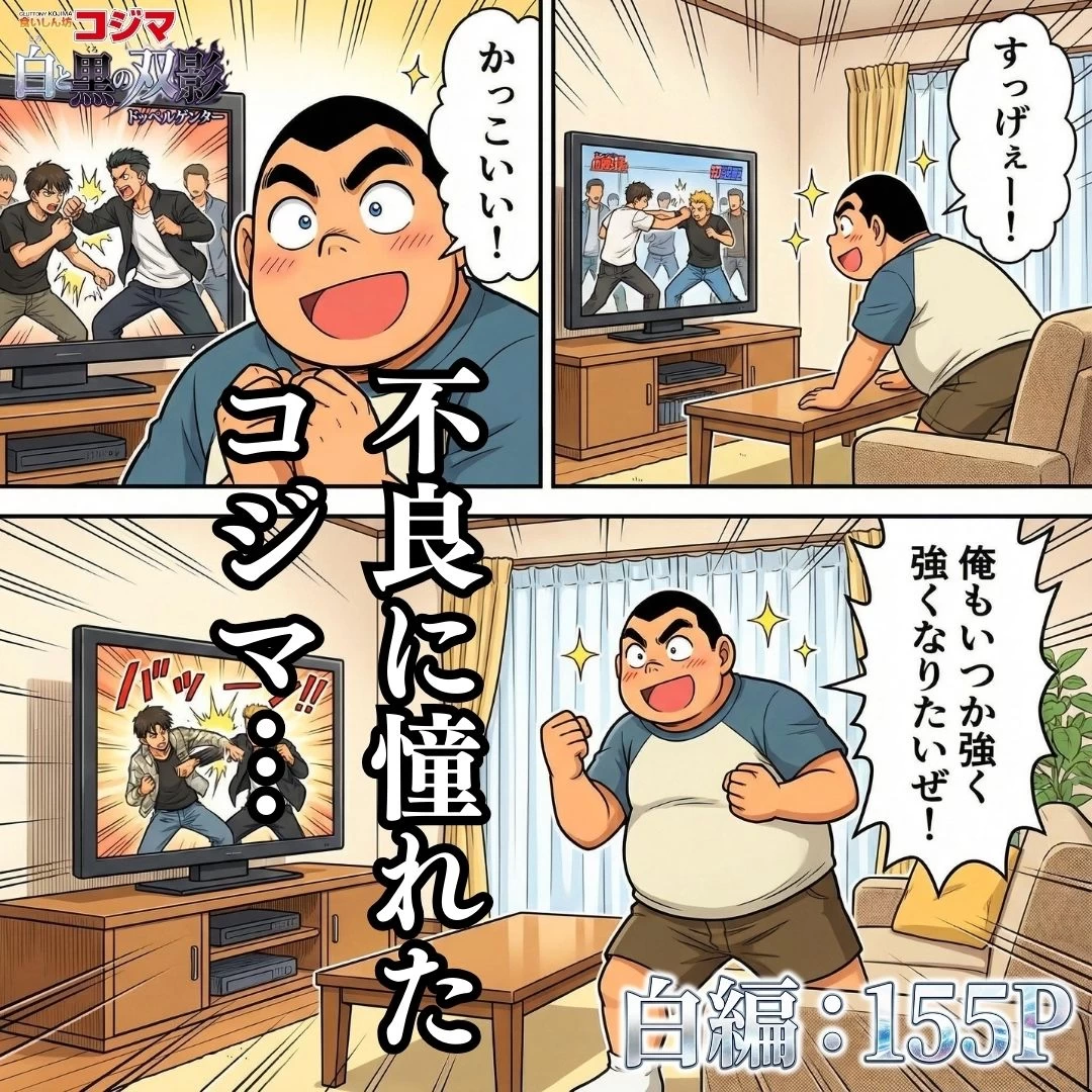 d_723441 | 食いしん坊コジマ 白と黒のドッペルゲンター【ぽちぽち】 - サンプル画像1