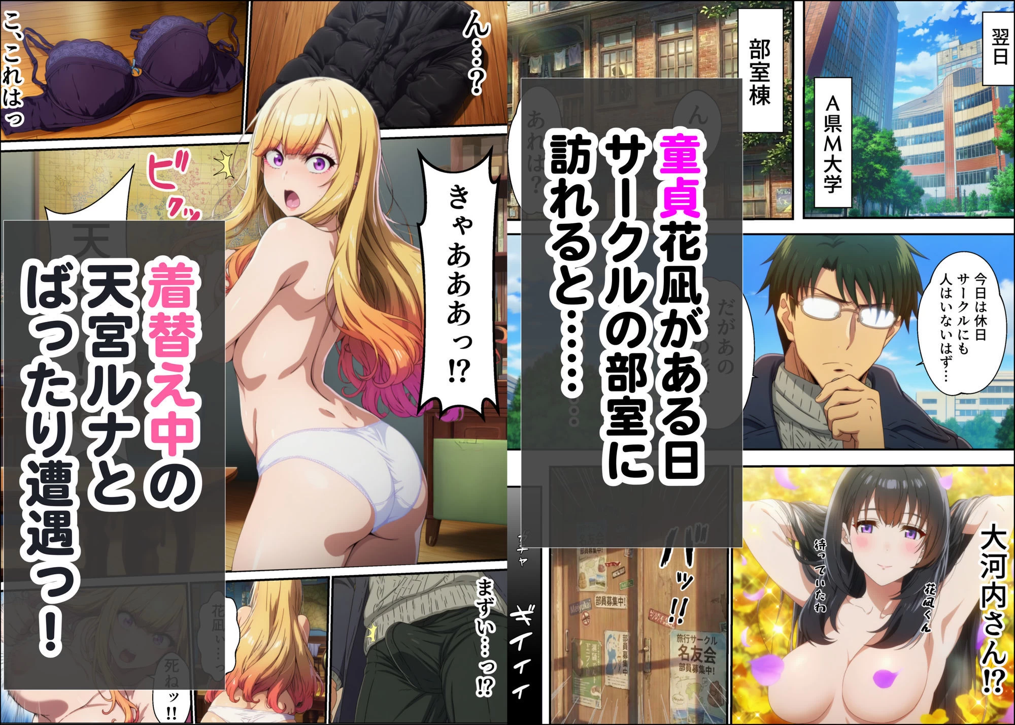 d_723834 | 敏感体質なツンデレ金髪ギャルとセックスしたお話【くすぐり同人案内所】 - サンプル画像2