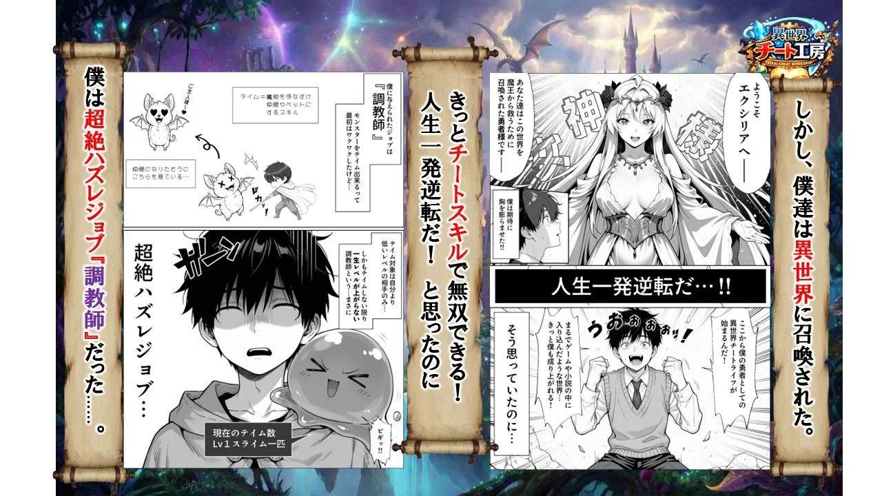 d_737562 | 異世界でハズレジョブ『調教師』を与えられた僕は、女王と呼ばれた高慢高飛車お嬢様を可愛い雌豚ペットに完堕ちさせる。【異世界チート工房】 - サンプル画像3